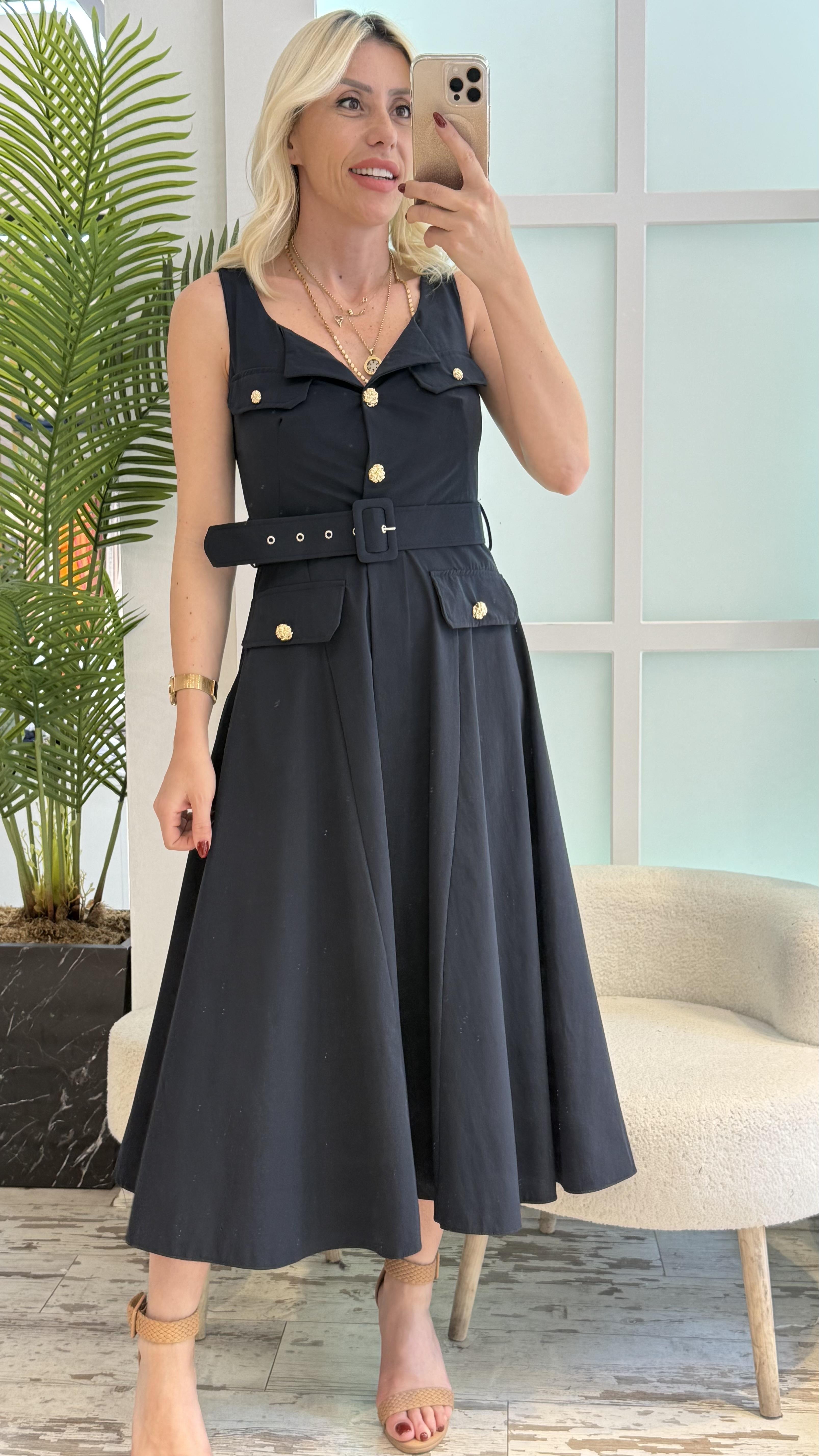 MATİ LACİVERT ELBİSE