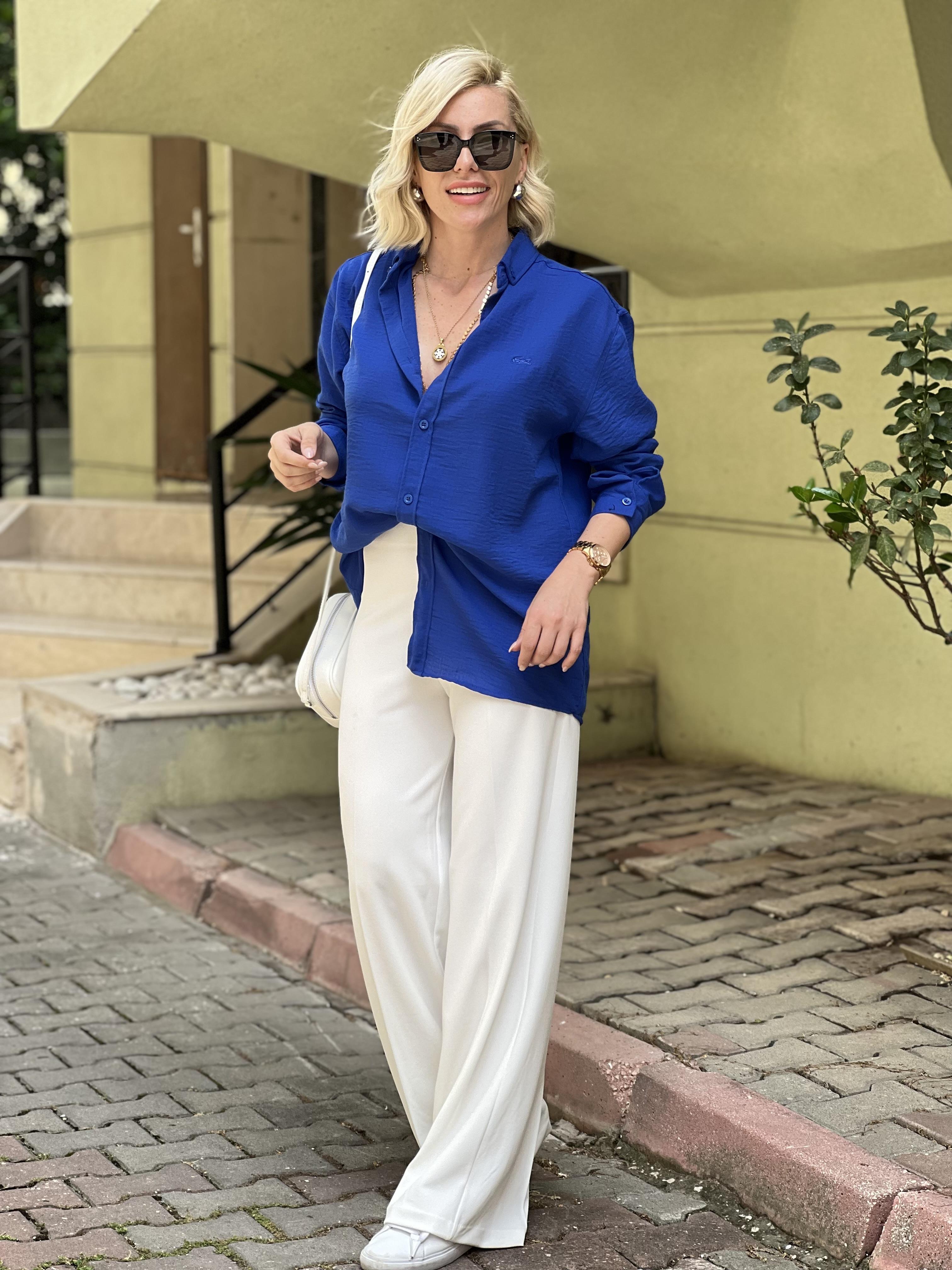 MAVİ ORJ MARKA GÖMLEK