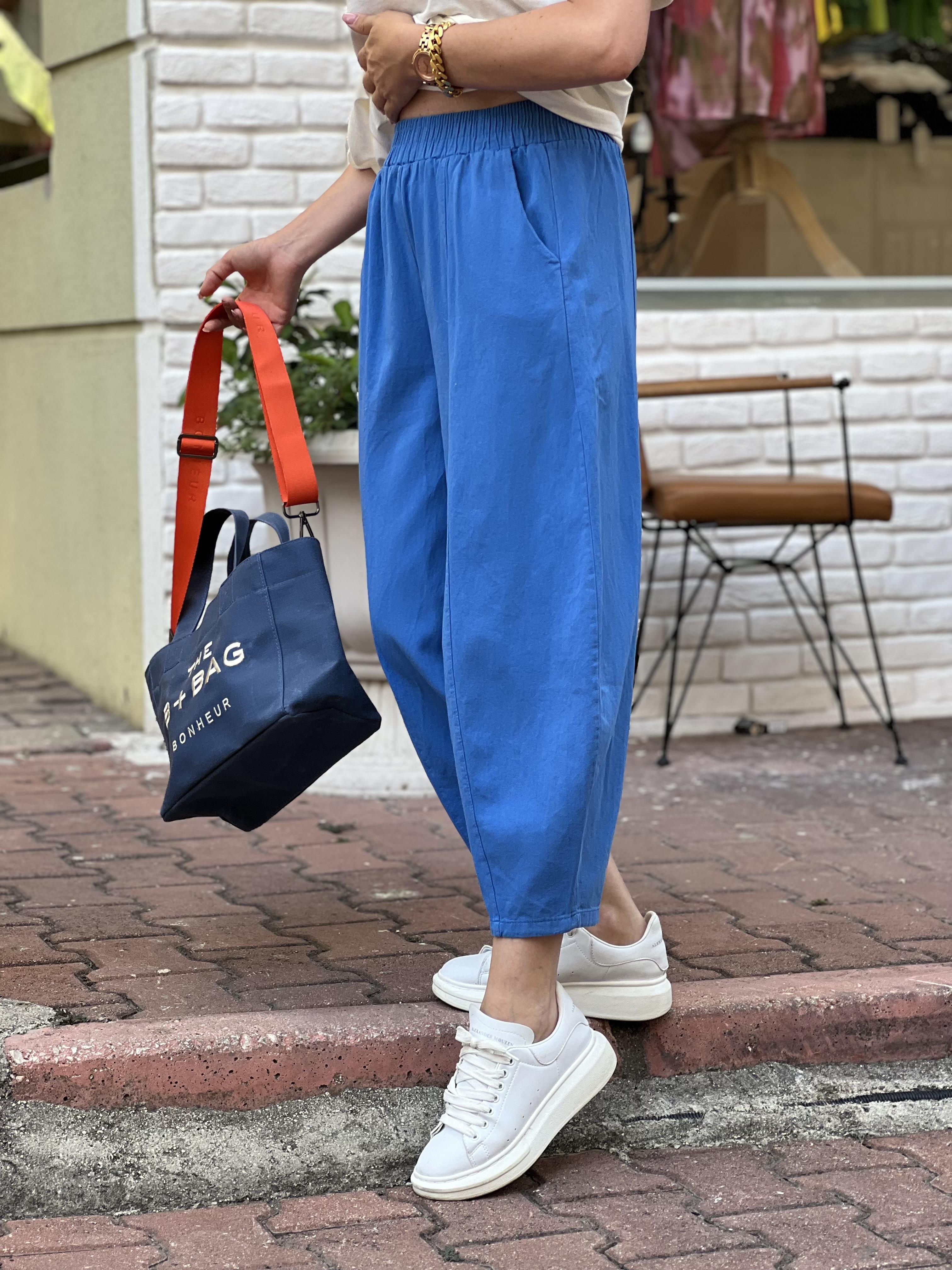 MAVİ ŞALVAR PANTOLON 