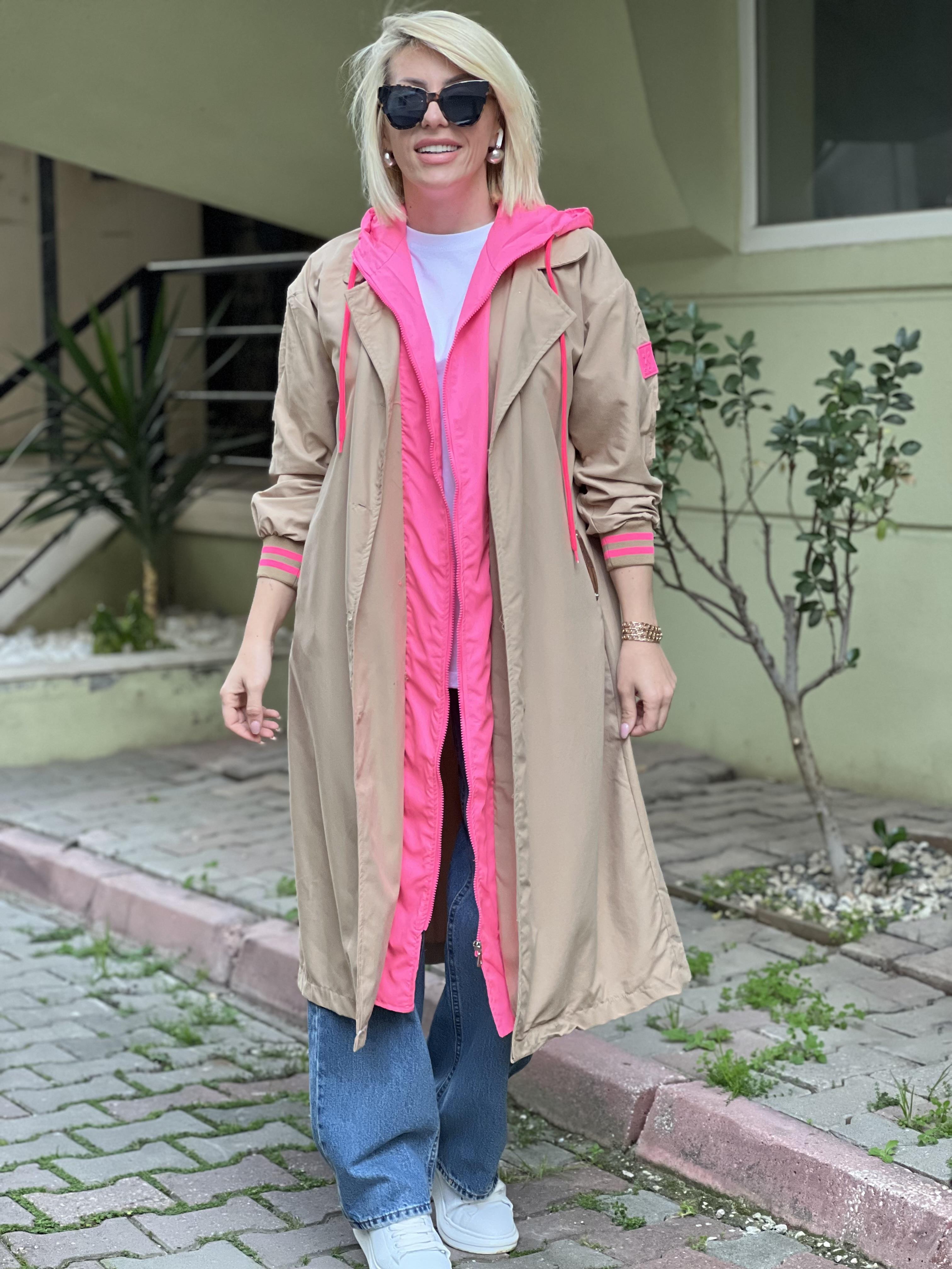 NEON PEMBELİ TRENC