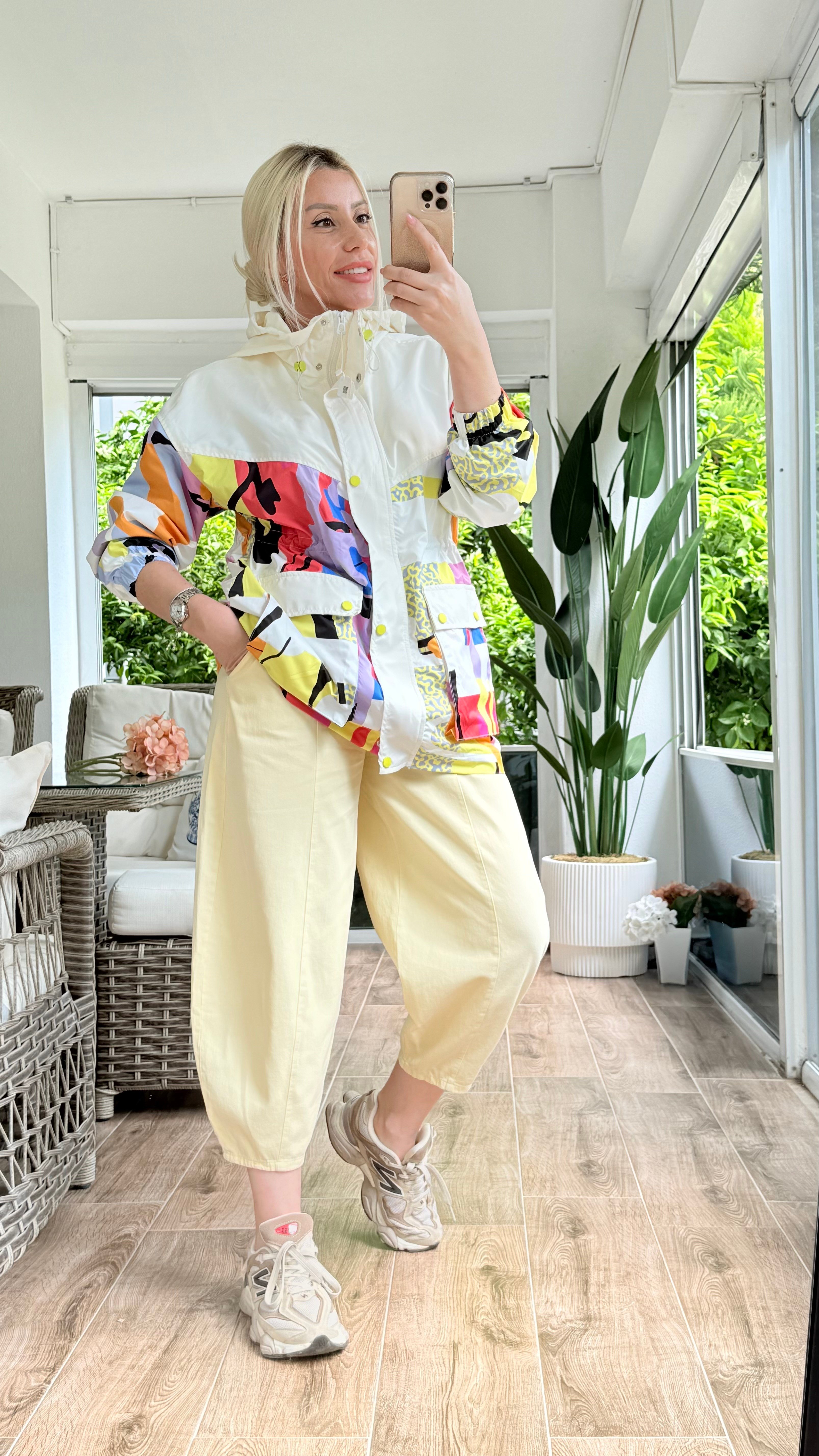 NERİS SARI ŞALVAR PANTOLON