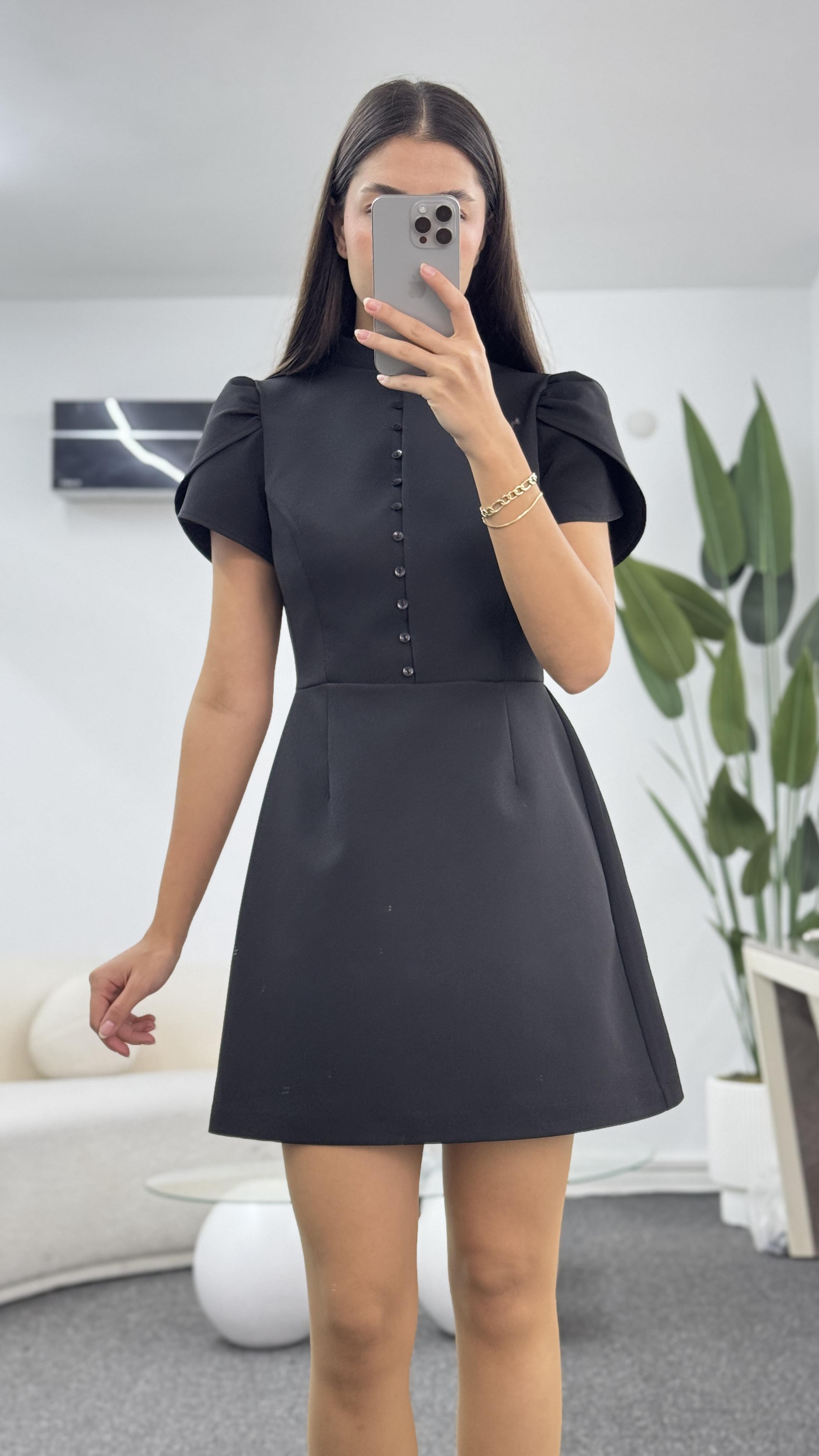 PERLA SİYAH ELBİSE