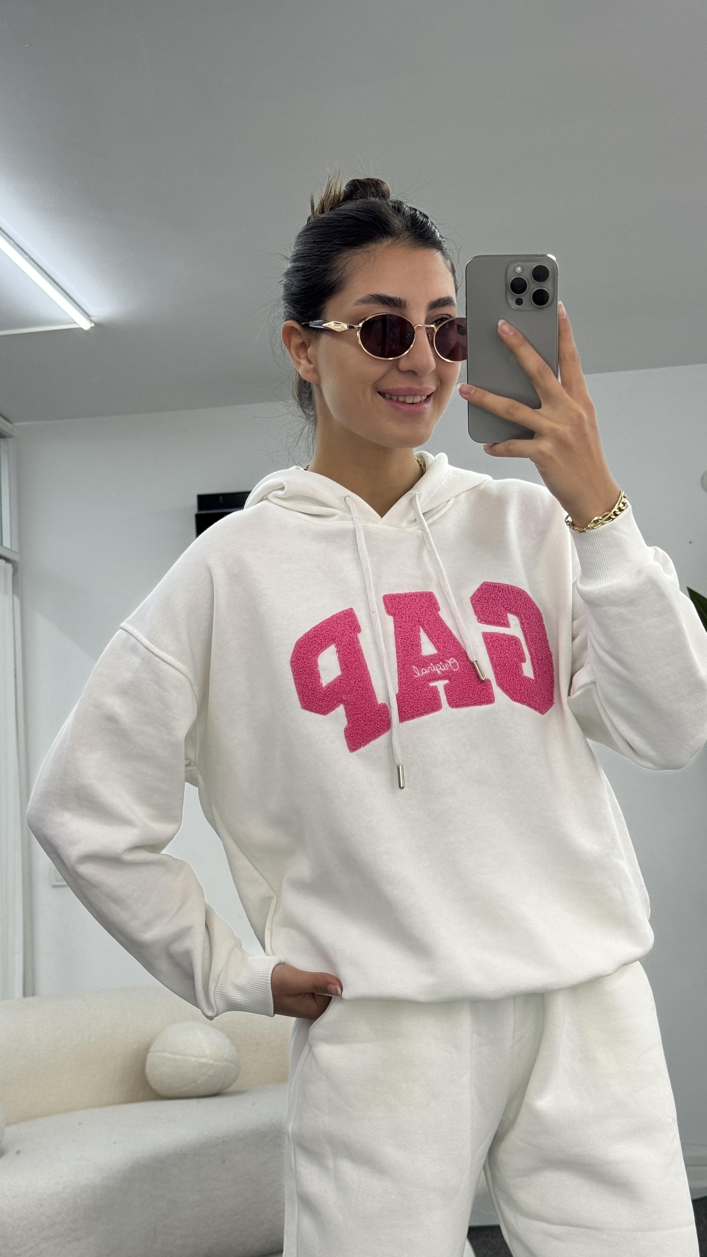 RELİS BEYAZ SWEATSHIRT