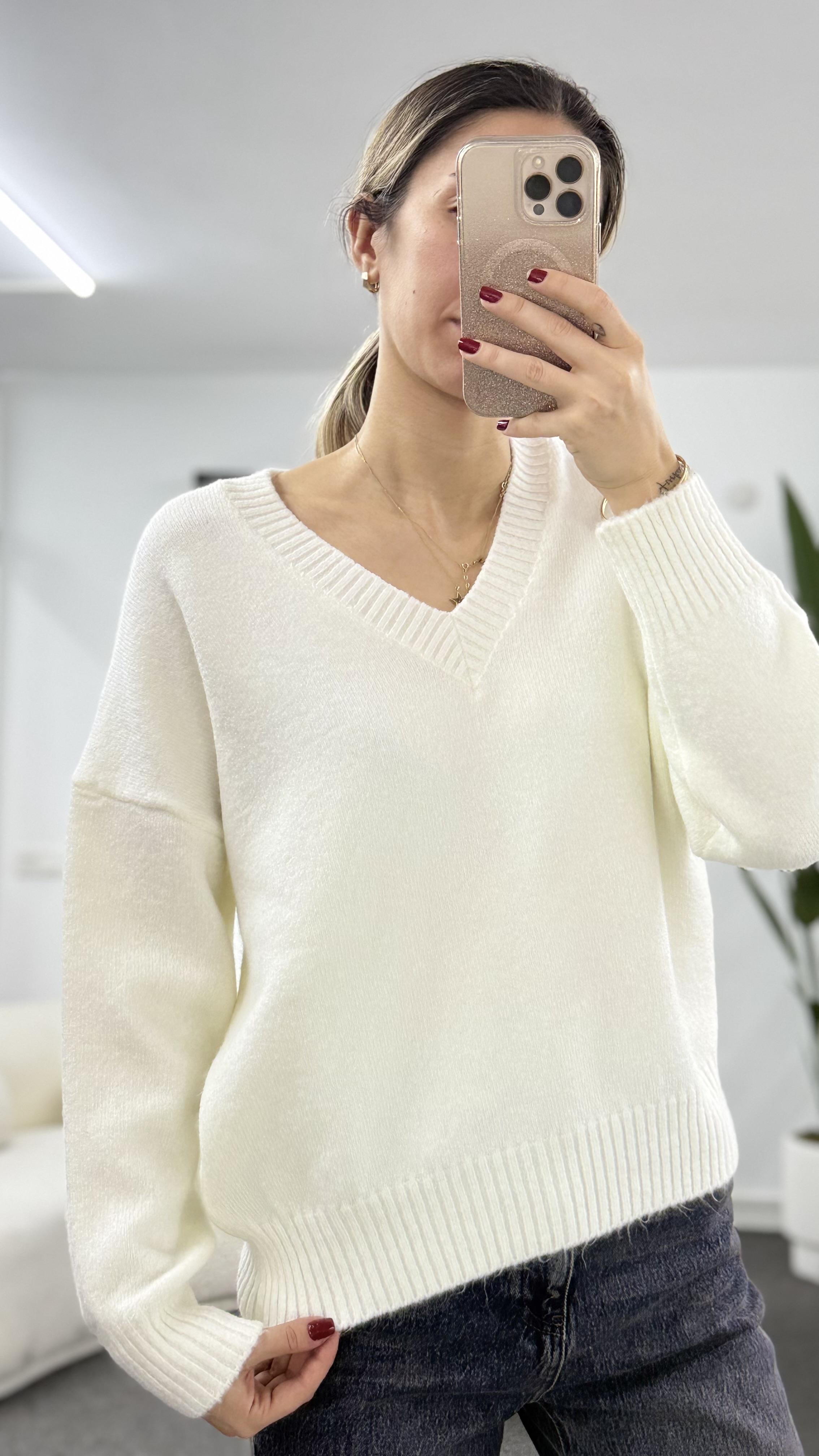 RENSA V YAKA BEYAZ KAZAK