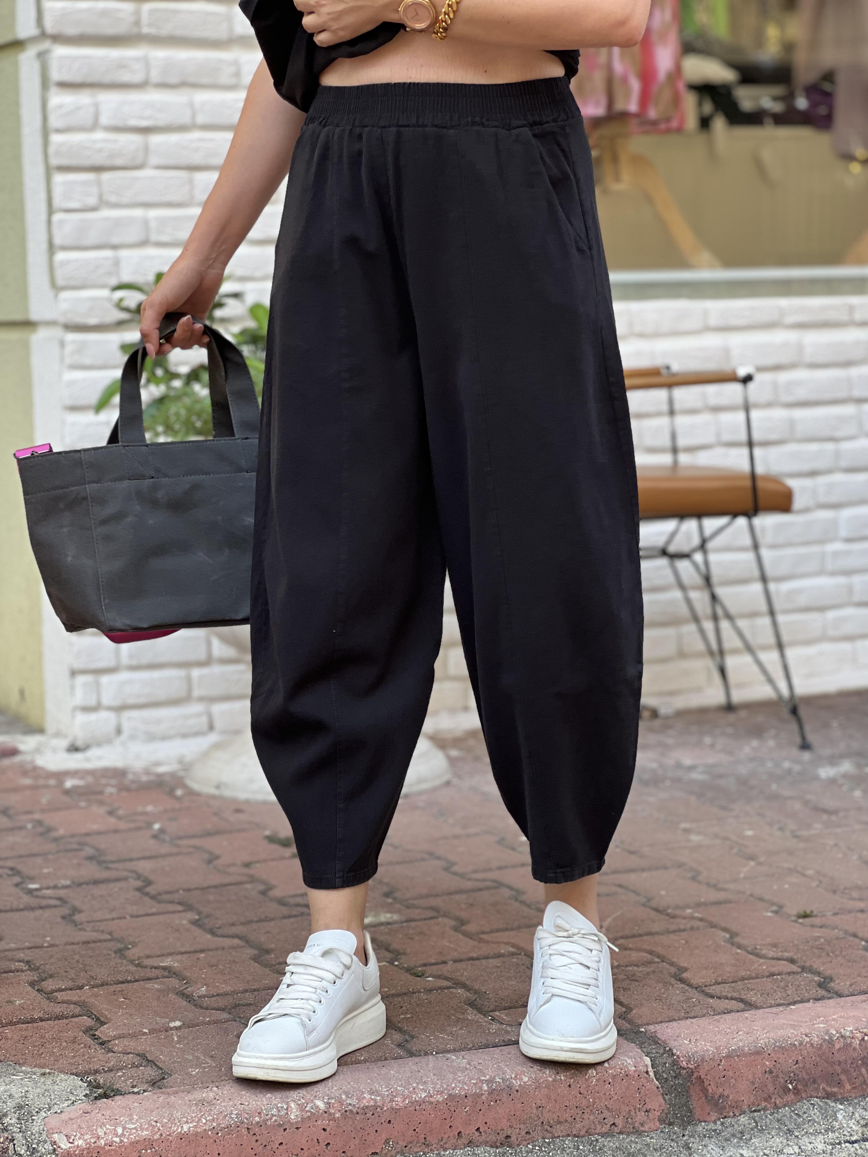 SİYAH ŞALVAR PANTOLON 