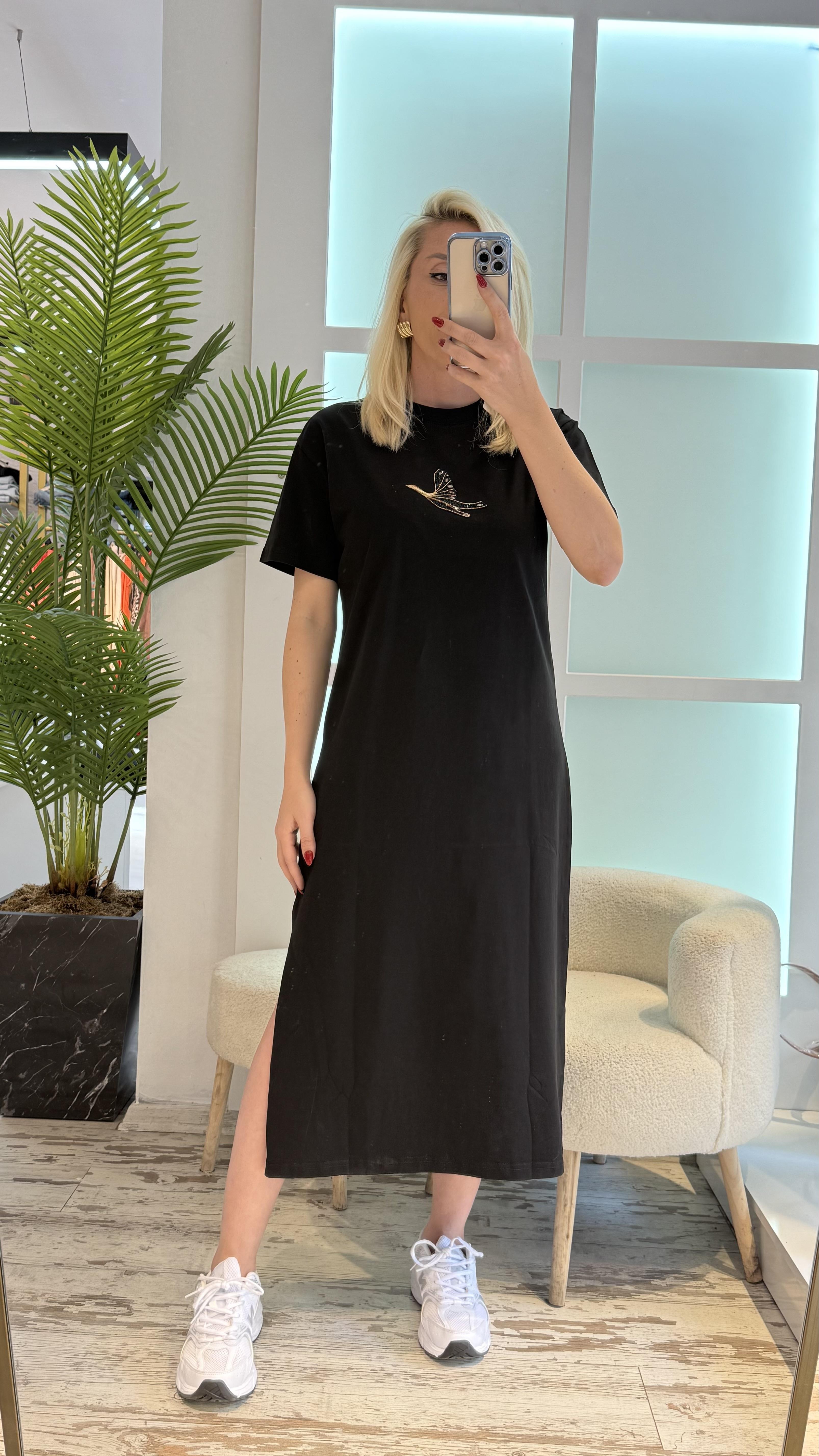 Siyah Tasarım Elbise