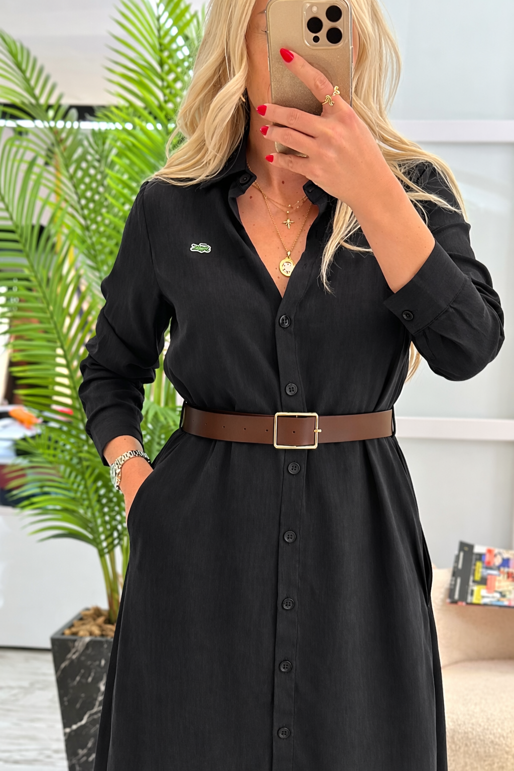 STEFF SİYAH ELBİSE 