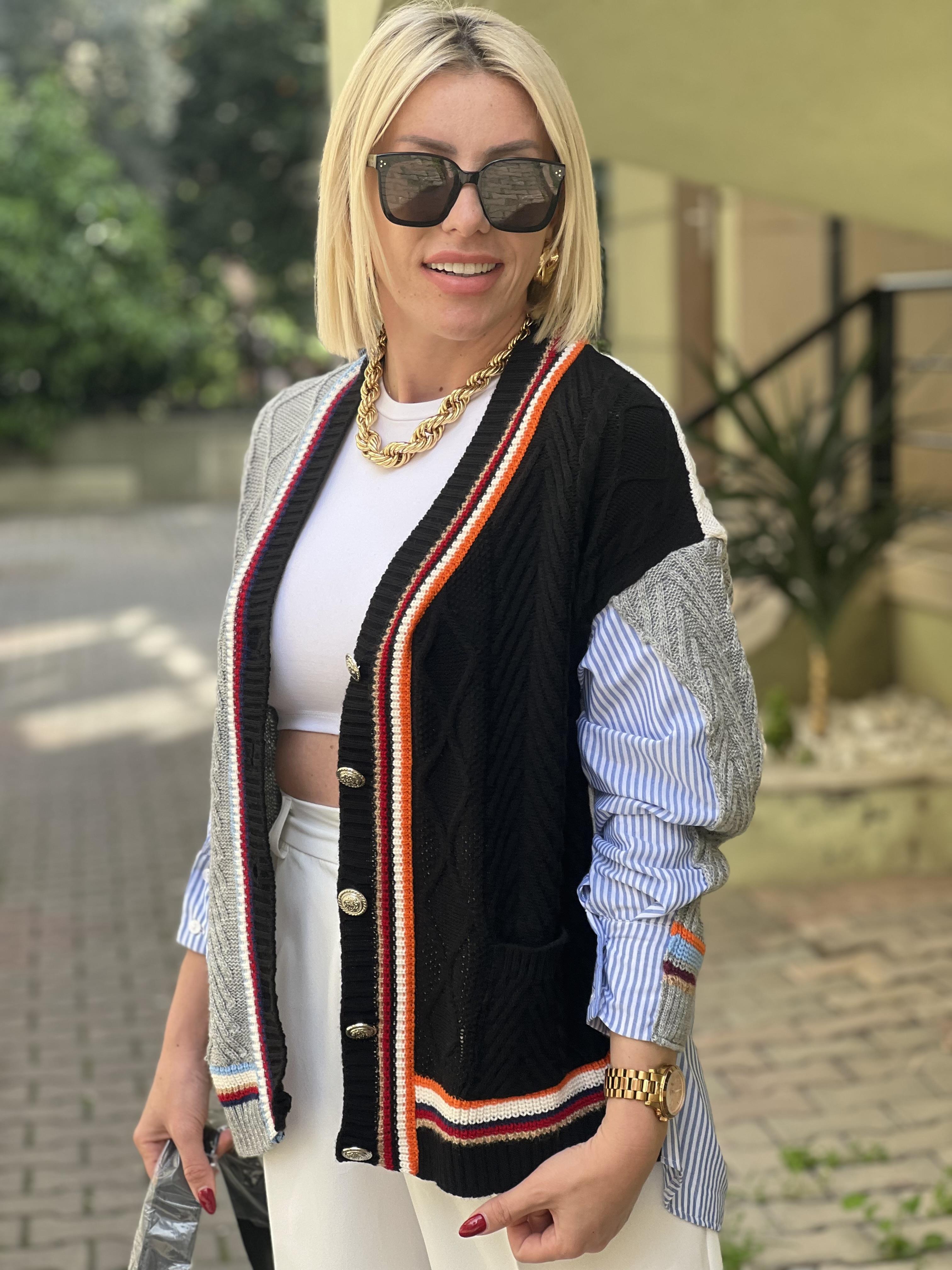 TASARIM GÖMLEKLİ HIRKA