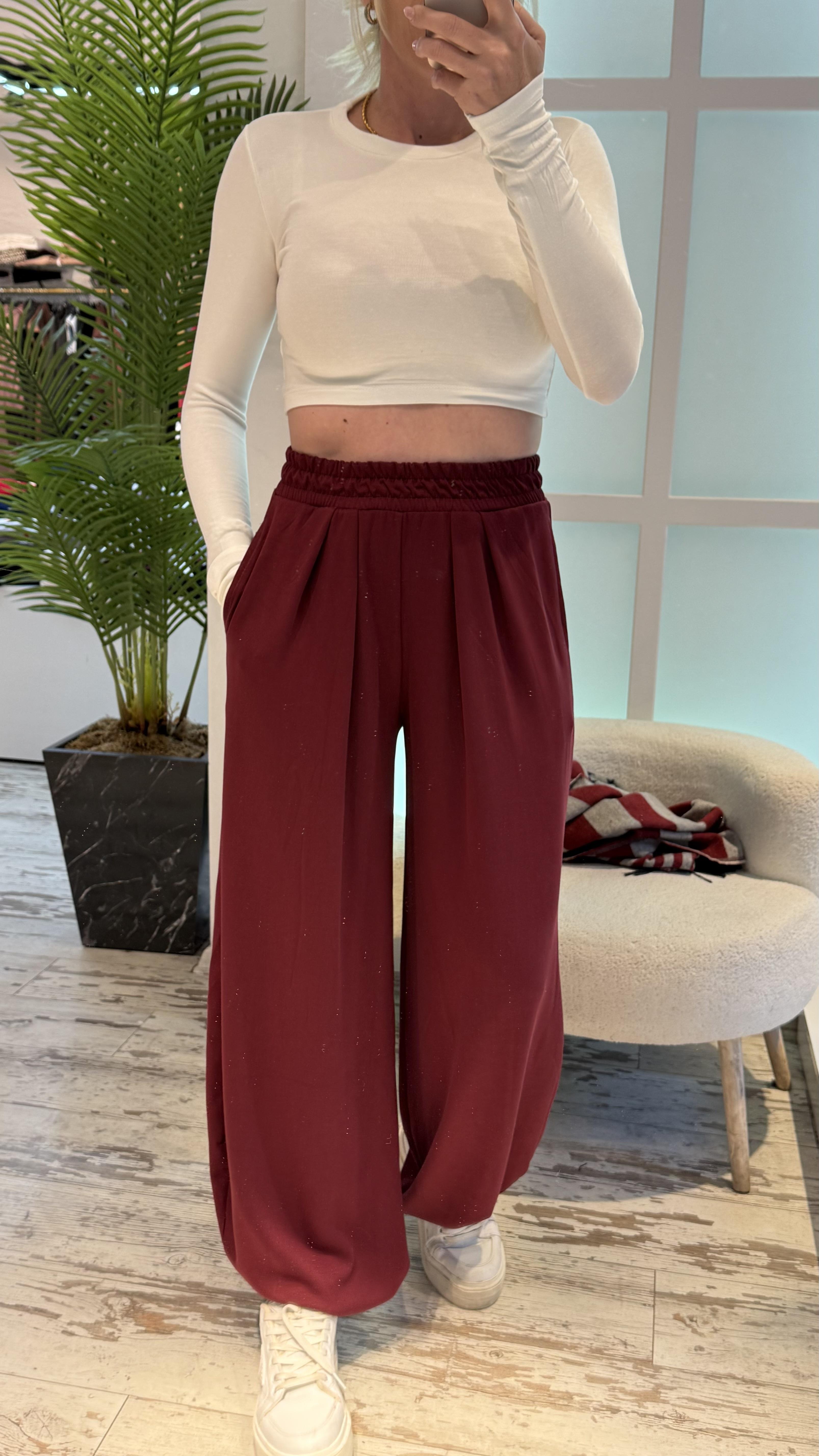 ZELAND BORDO ŞALVAR PANTOLON