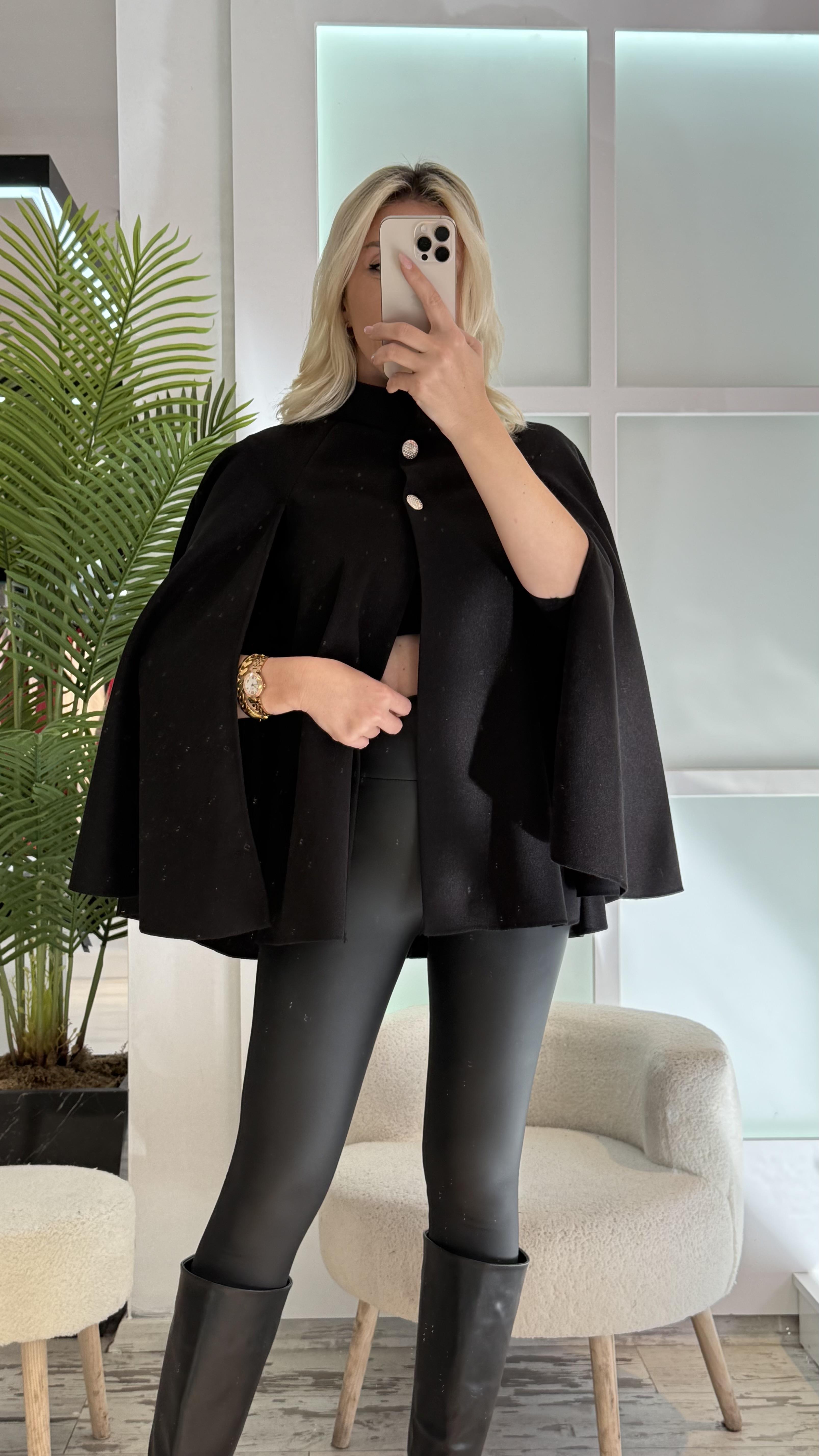 ZELAND SİYAH PANÇO