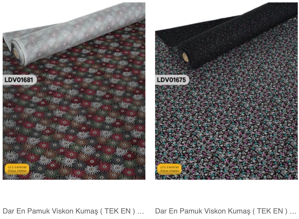 Dar En Viskon Kumaş