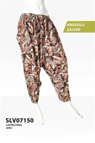 Viskon Lastik Palça Anadolu Şalvar (Cepli) SLV07150-12708SLV07150