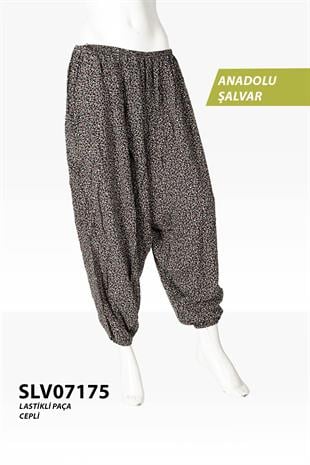 Viskon Lastik Palça Anadolu Şalvar (Cepli) SLV07175-7422SLV07175