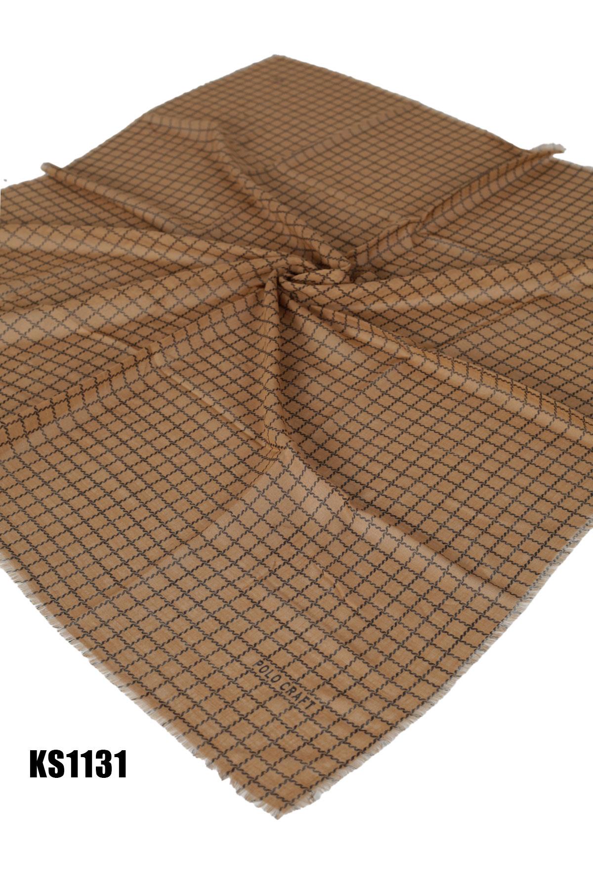 Desenli Flamlı Eşarp 100*100cm KS1131-1024KS1131