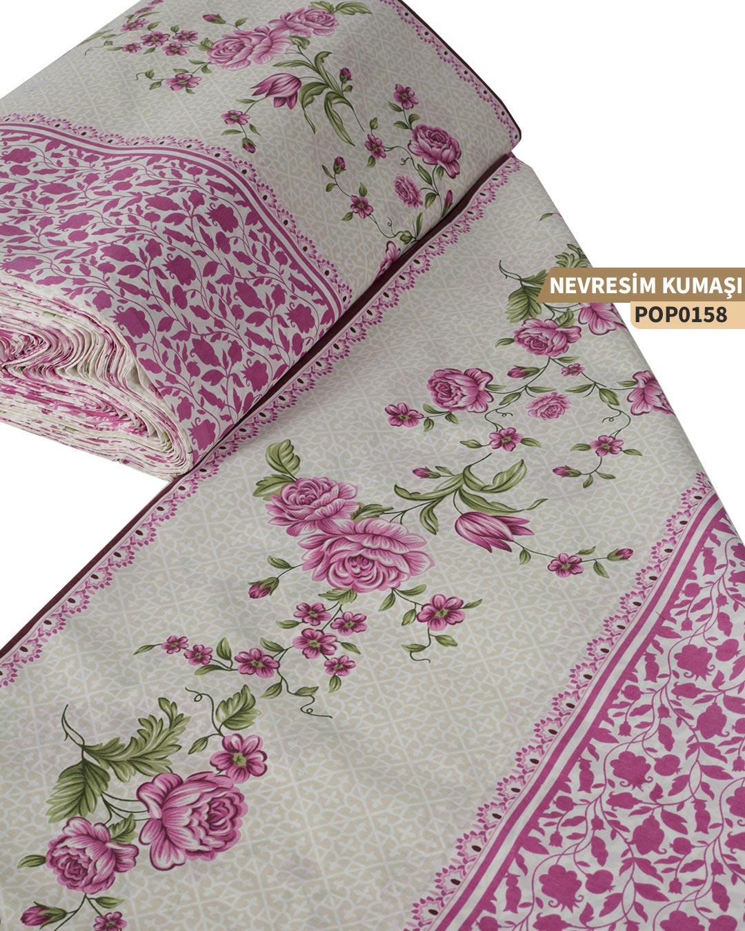 DESENLİ Poplin Nevresim Kumaşı En 240 cm-POP0158-58POP0158