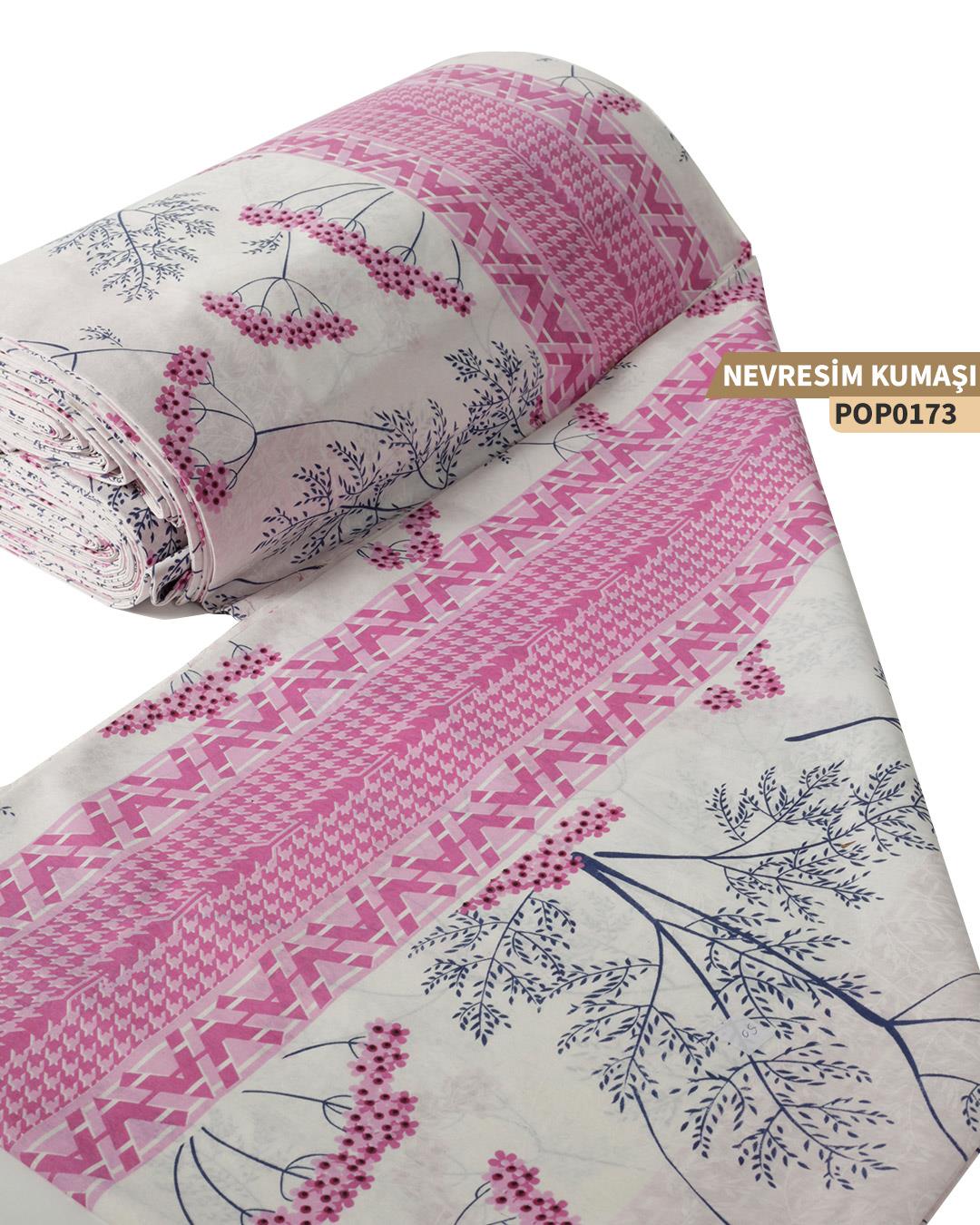 DESENLİ Poplin Nevresim Kumaşı En 240 cm-POP0173-73POP0173