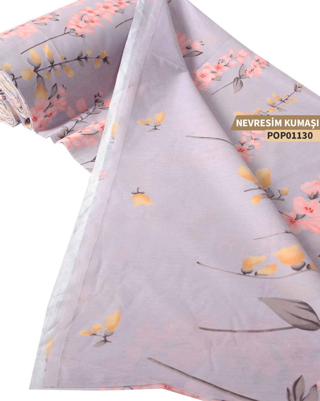 DESENLİ Poplin Nevresim Kumaşı En 240 cm-POP01130-130POP01130