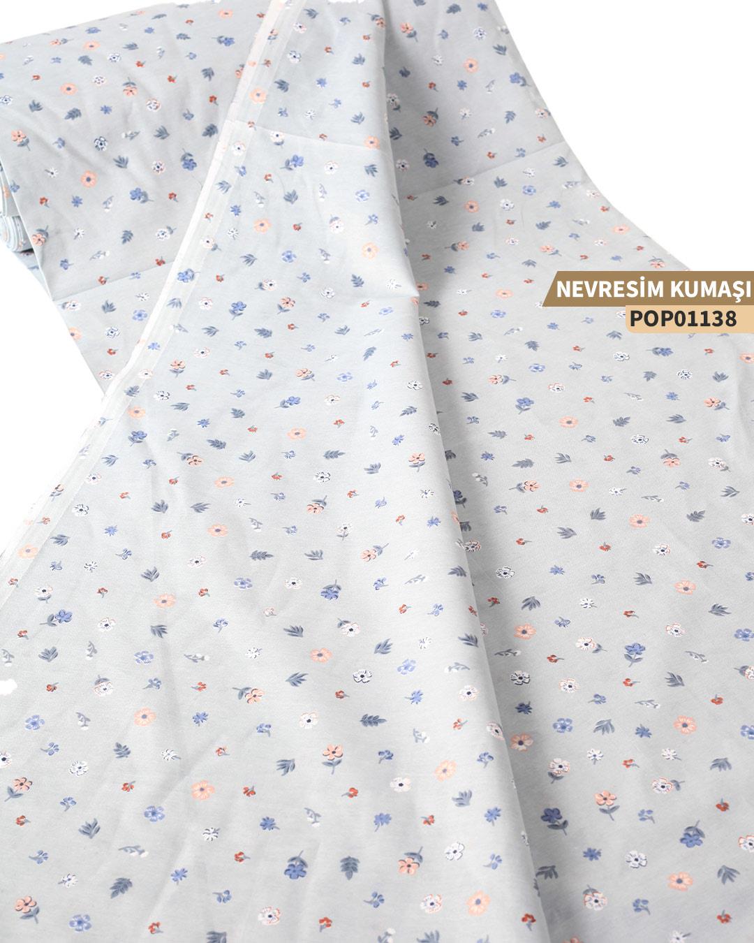 DESENLİ Poplin Nevresim Kumaşı En 240 cm-POP01138-138POP01138