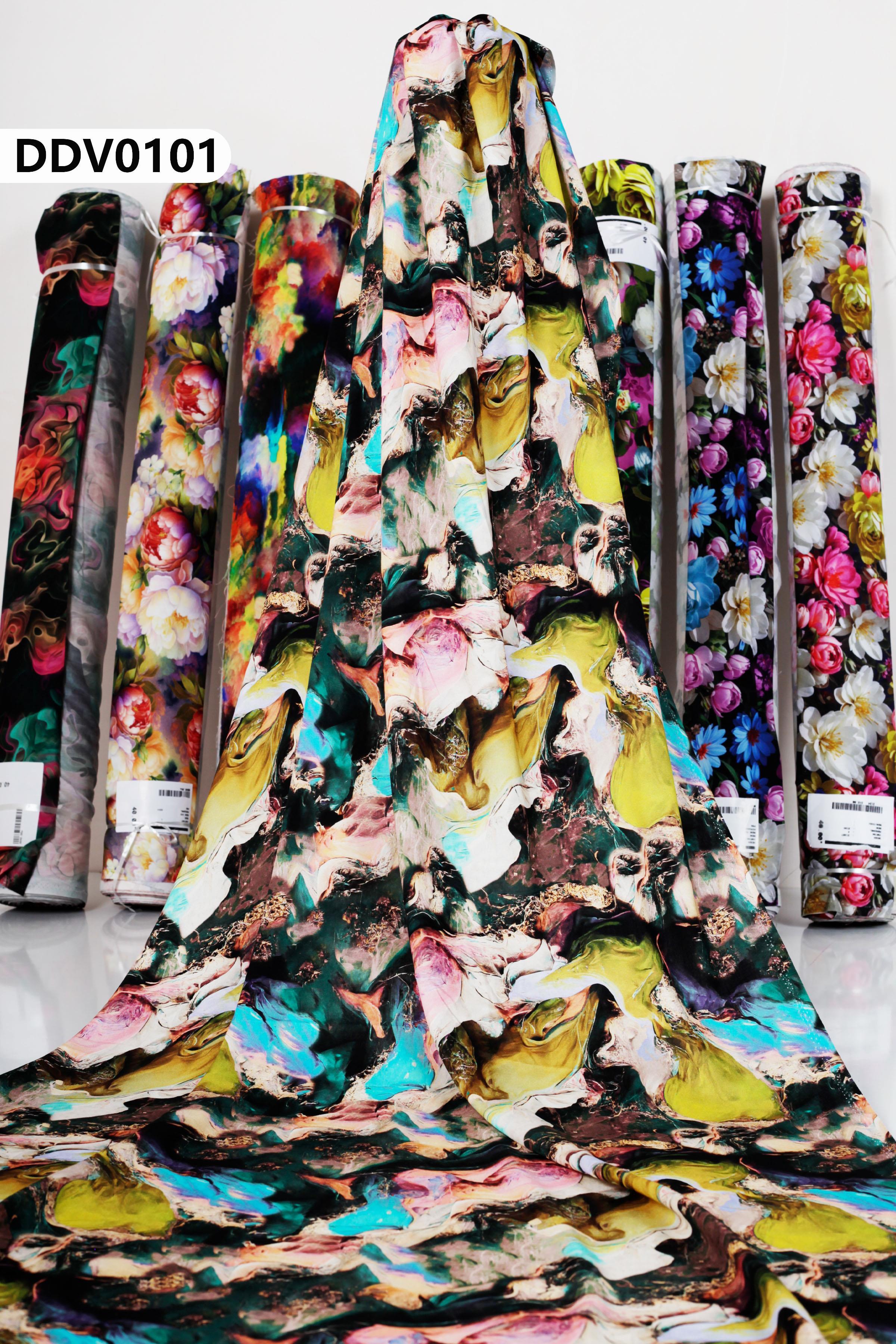 Dijital Tek En Pamuk Viskon Kumaş DDV0101DDV0101