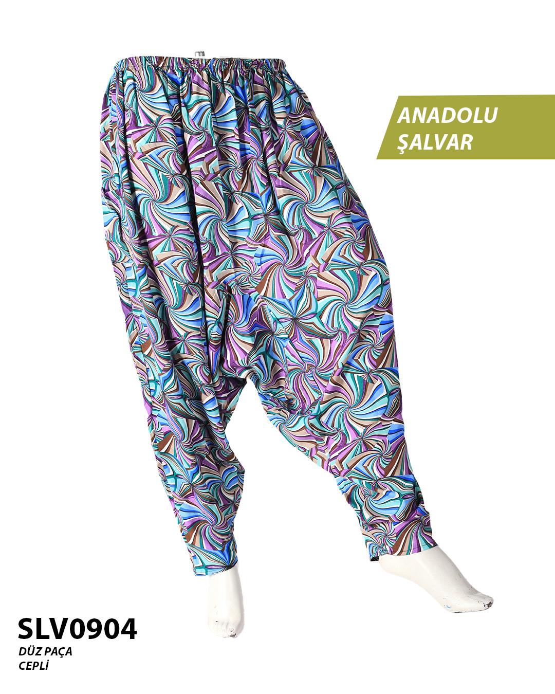 Viskon Düz Palça Anadolu Şalvar (Cepli) SLV0904-10501SLV0904