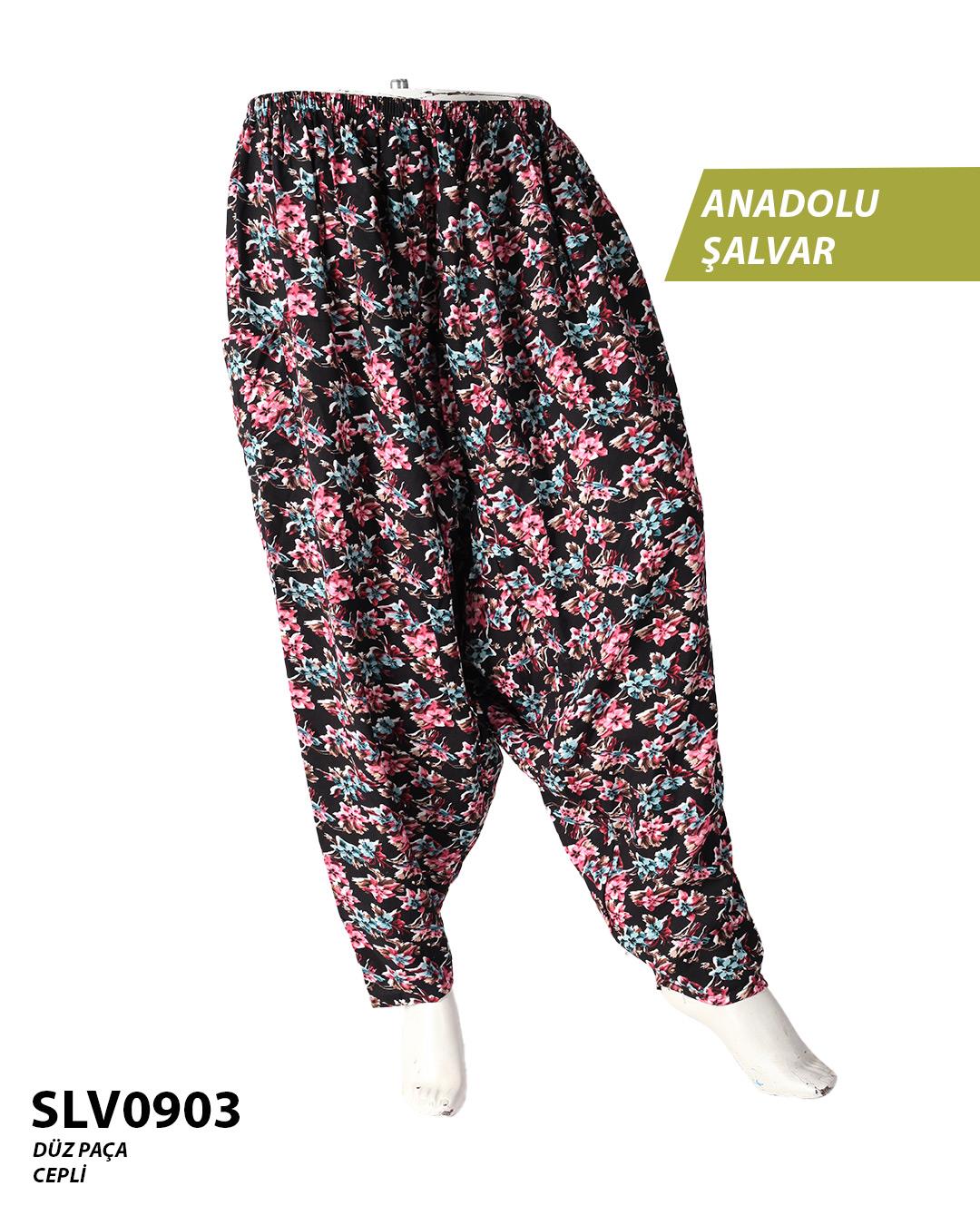 Viskon Düz Palça Anadolu Şalvar (Cepli) SLV0903-10406SLV0903