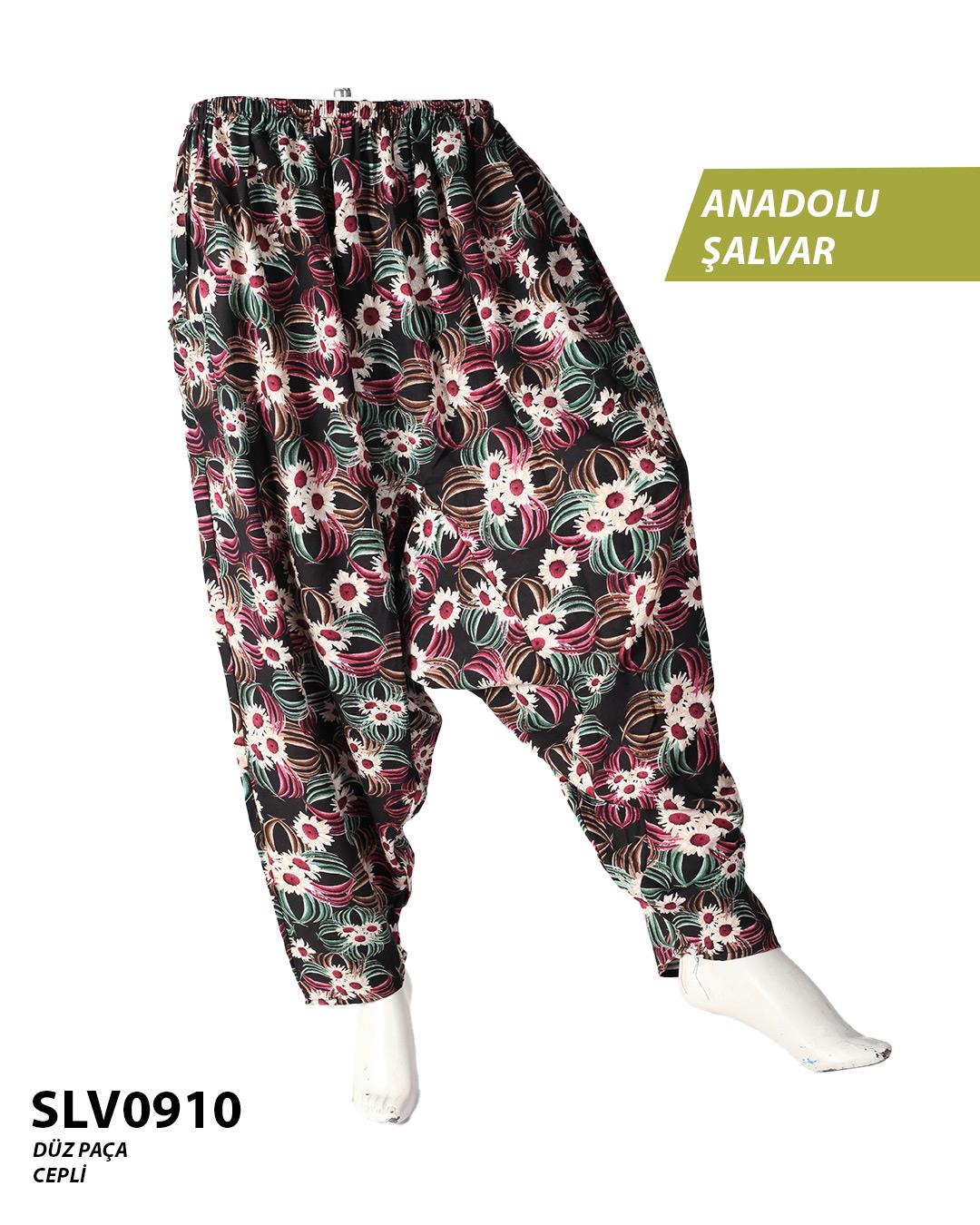 Viskon Düz Palça Anadolu Şalvar (Cepli) SLV0910-10803SLV0910