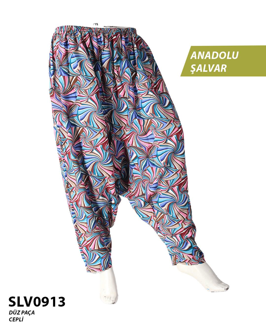 Viskon Düz Palça Anadolu Şalvar (Cepli) SLV0913-11104SLV0913