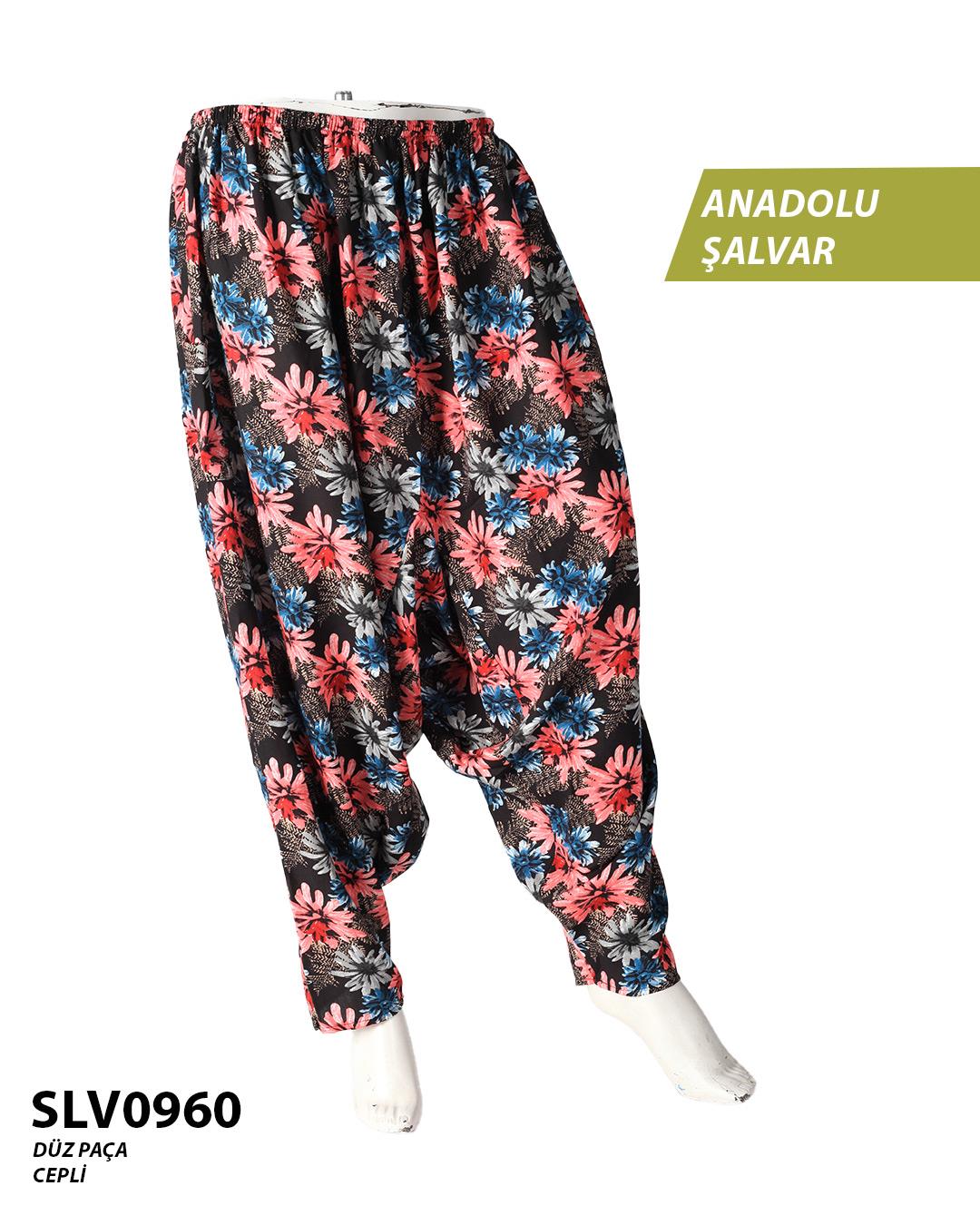 Viskon Düz Palça Anadolu Şalvar (Cepli) SLV0960-12308SLV0960