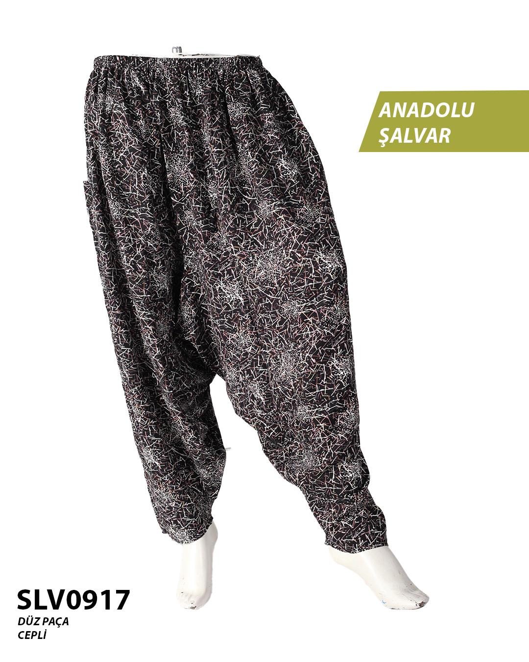 Viskon Düz Palça Anadolu Şalvar (Cepli) SLV0917-11303SLV0917