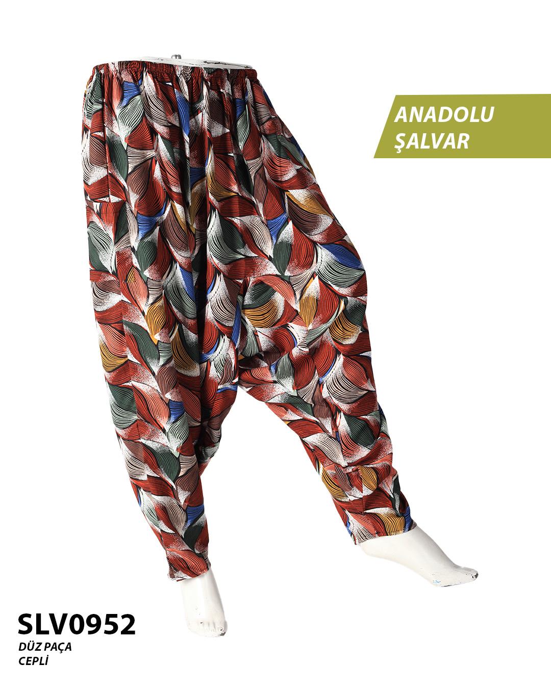 Viskon Düz Palça Anadolu Şalvar (Cepli) SLV0952-12103SLV0952