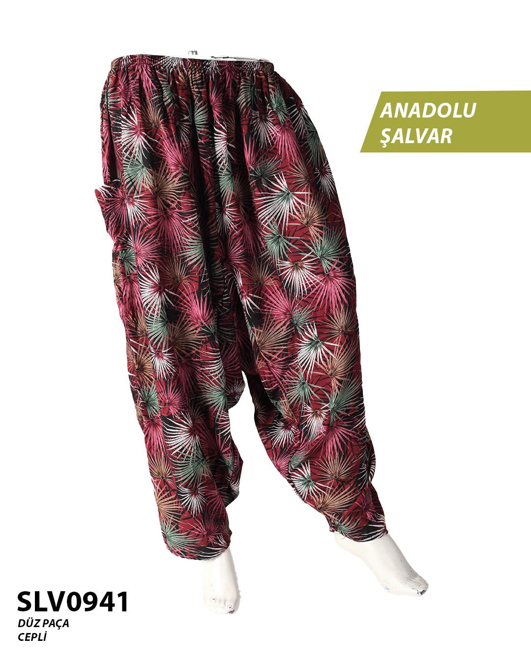 Viskon Düz Palça Anadolu Şalvar (Cepli) SLV0941-11904SLV0941