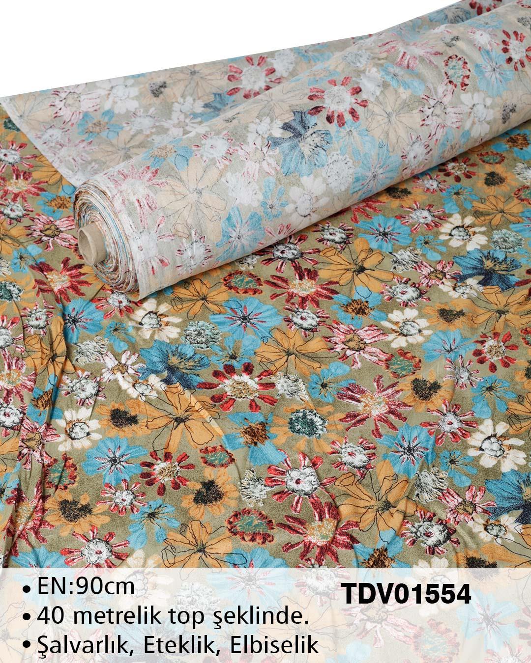 Yeni Sezon Dar En Pamuk Viskon Top Kumaş TDV01554TDV01554