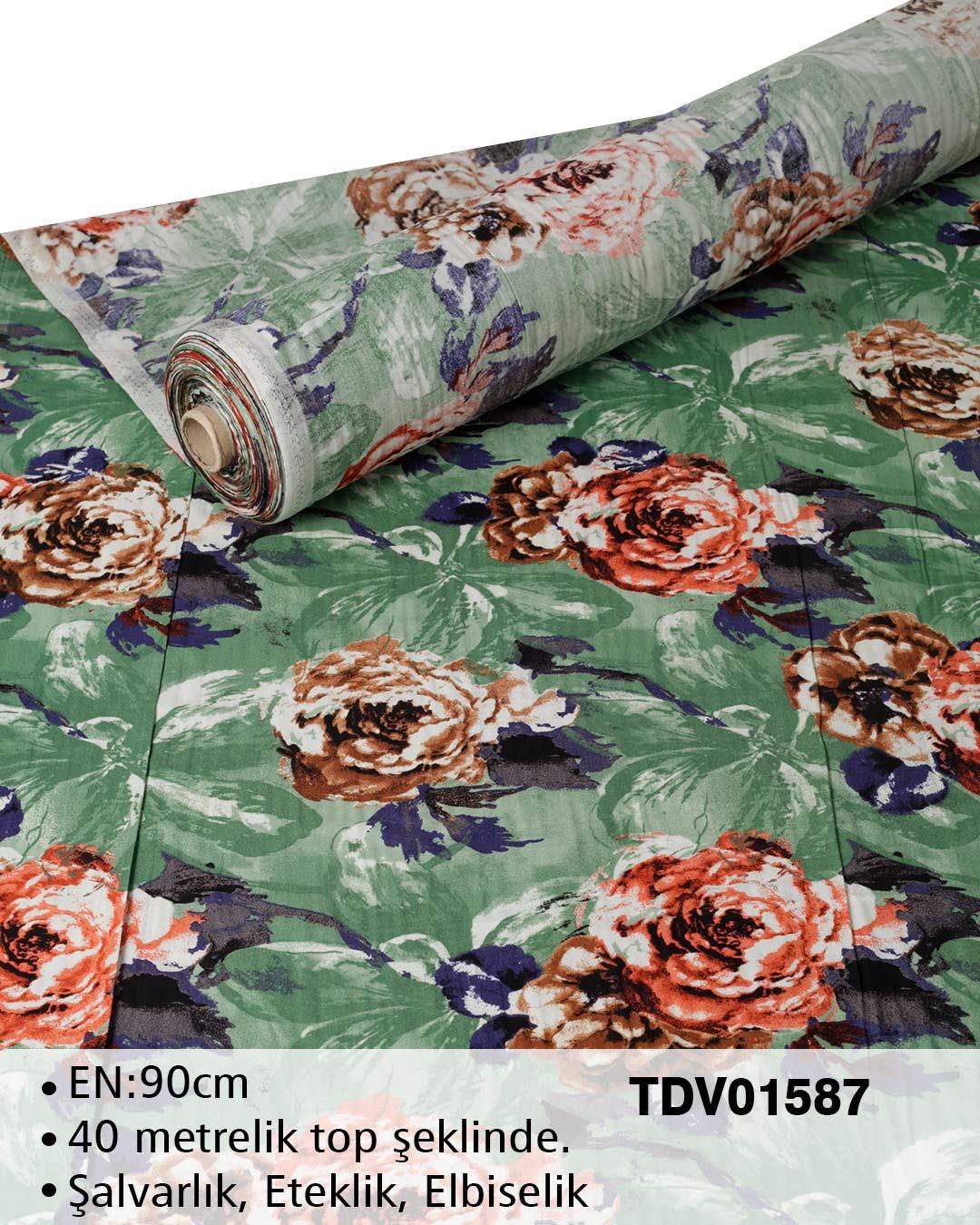 Yeni Sezon Dar En Pamuk Viskon Top Kumaş TDV01587TDV01587