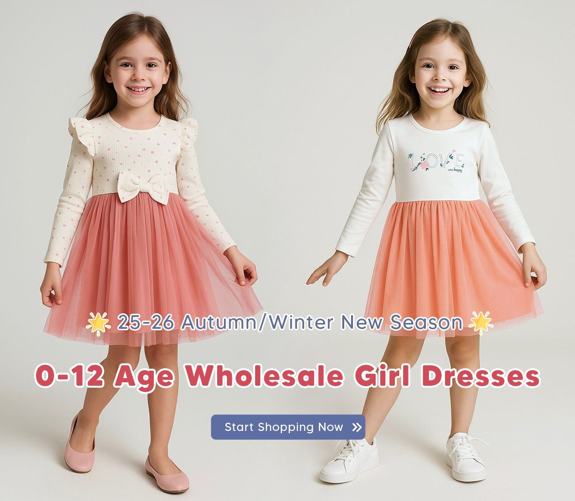 0-14 age 25/26 New Season Spring-Winter Girl Dresses With High Quality!