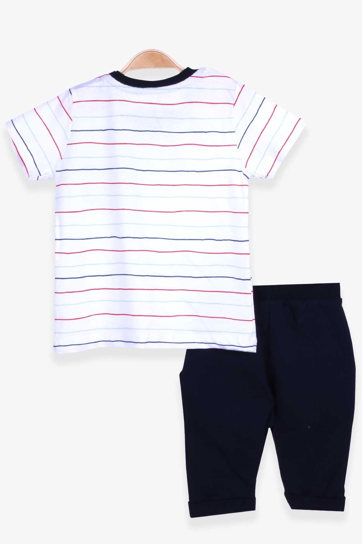 Erkek Bebek Kapri Pantolonlu Takım Ekru 6 Ay-2 Yaş - Toptan Bebek Giyim |  Breeze