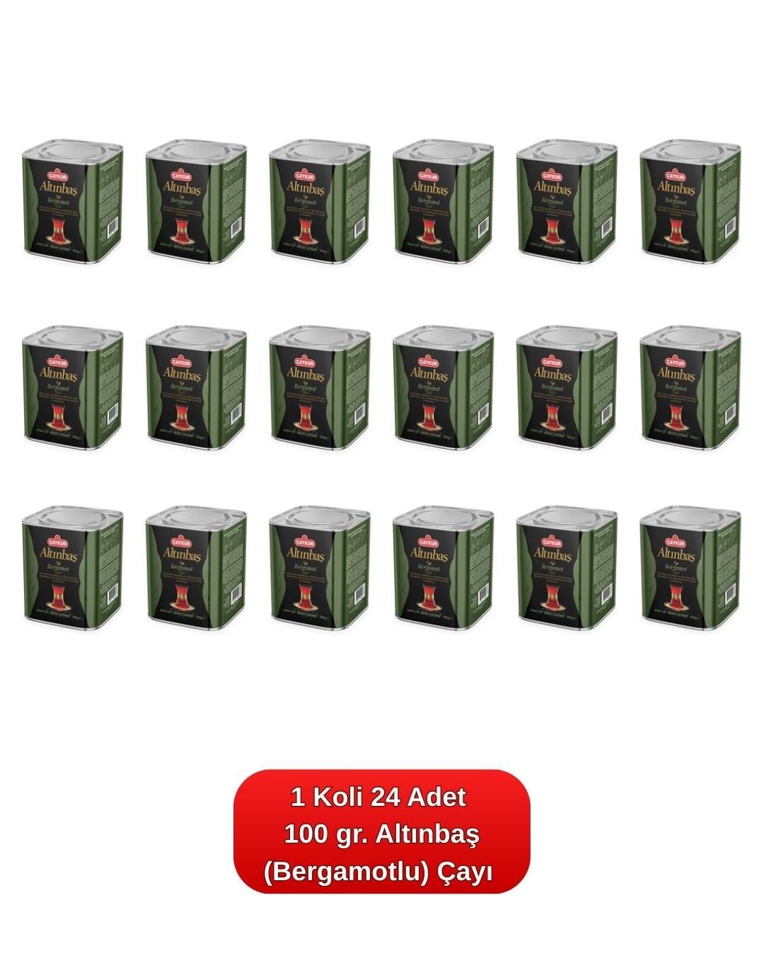 Altınbaş Çayı Teneke Kutu (Bergamotlu) 100 gr. 24'lü Koli 