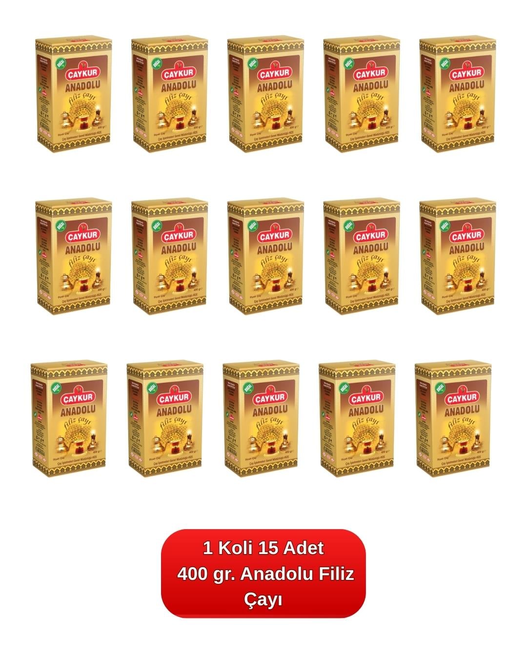 Anadolu Filiz Çayı 400 gr. 15'li Koli 