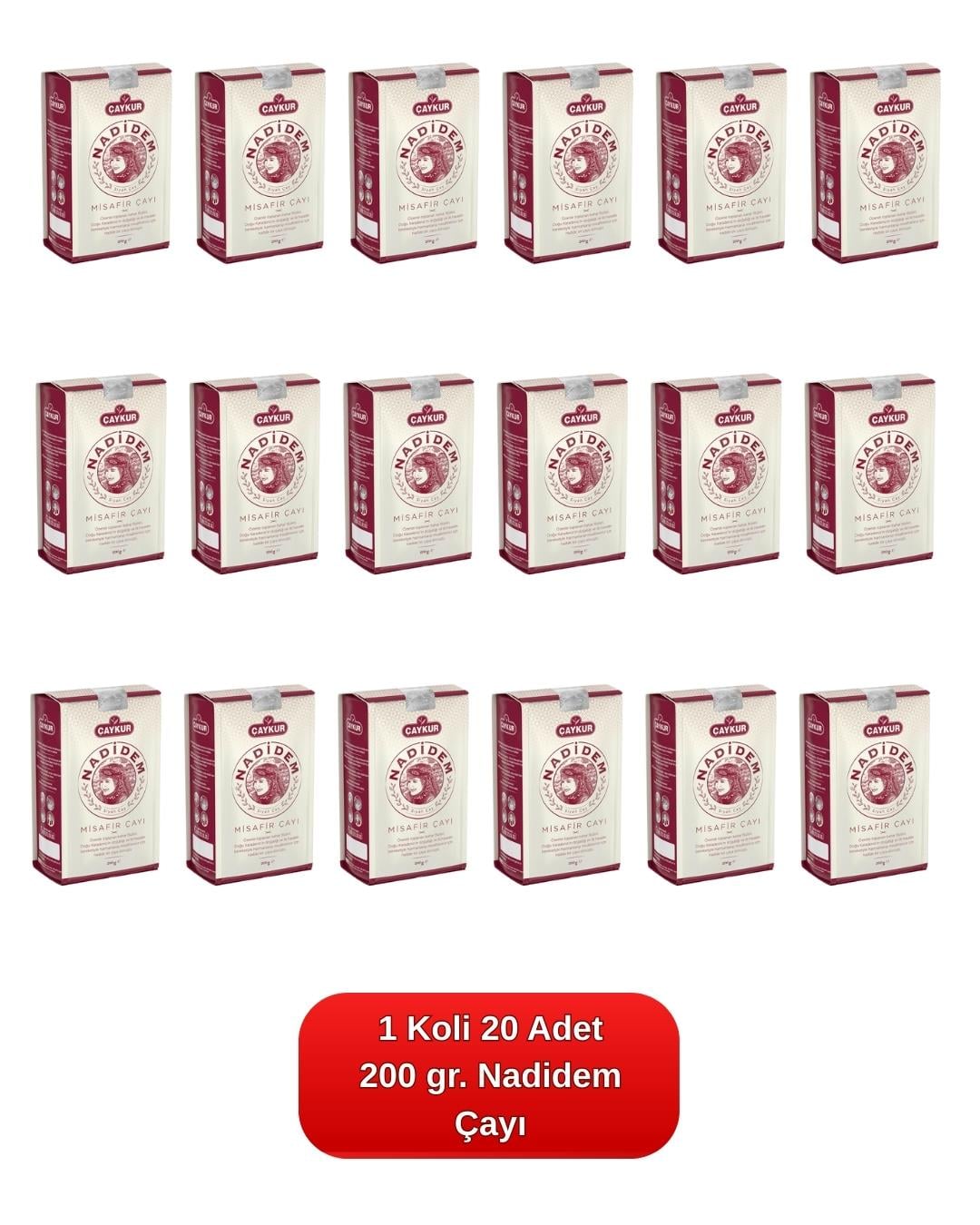 NADİDEM Misafir Çayı 200 gr. 20'li Koli 