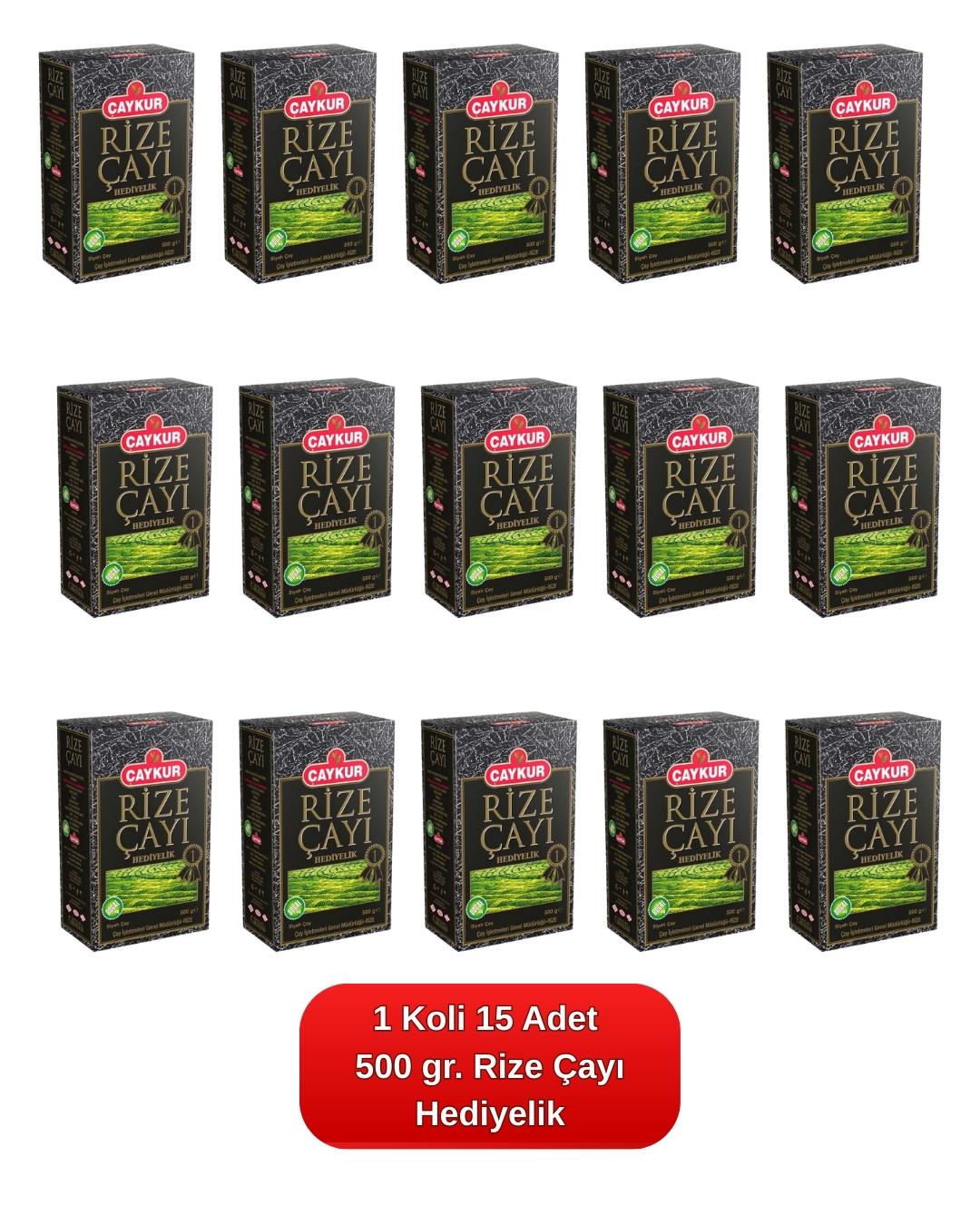 Rize Çayı Hediyelik 500 gr. 15'li Koli