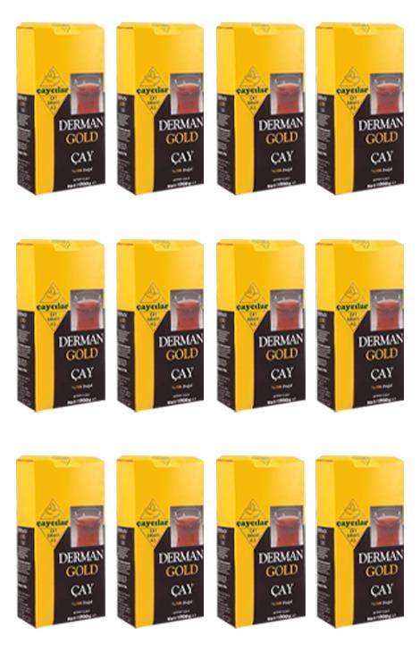 Derman Gold Çay 1000 gr 12li Koli