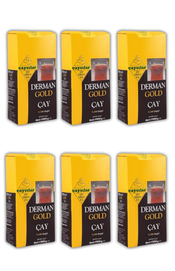 Derman Gold Çay 1000 gr 12li Koli