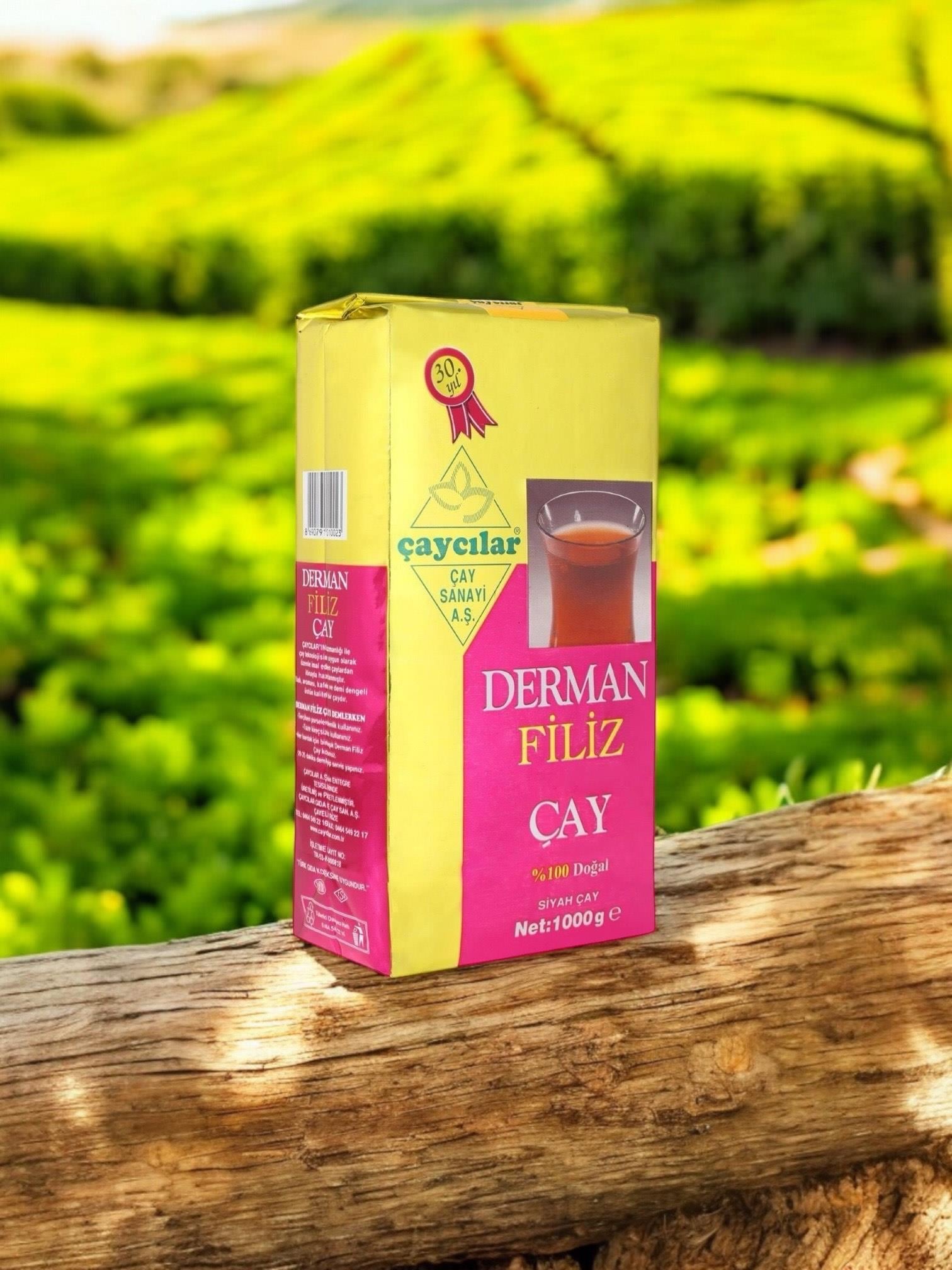 Derman Filiz Çay 1000 gr 12li Koli