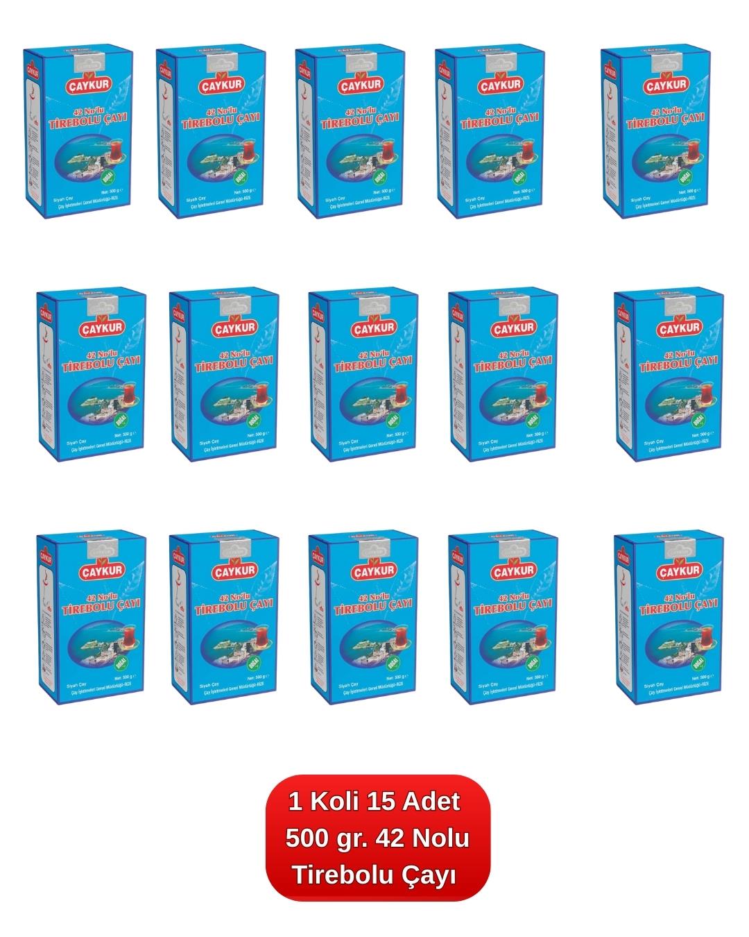 42 Nolu Tirebolu Çayı 500 gr. 15'li Koli