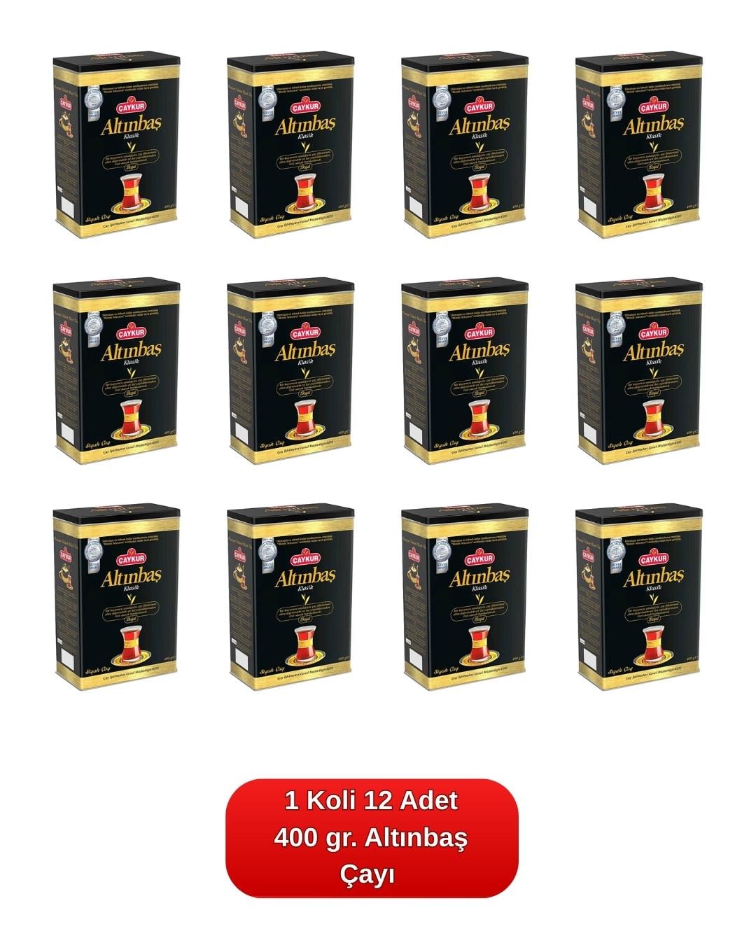 Altınbaş Çayı Teneke Kutu 400 gr.12'li Koli 