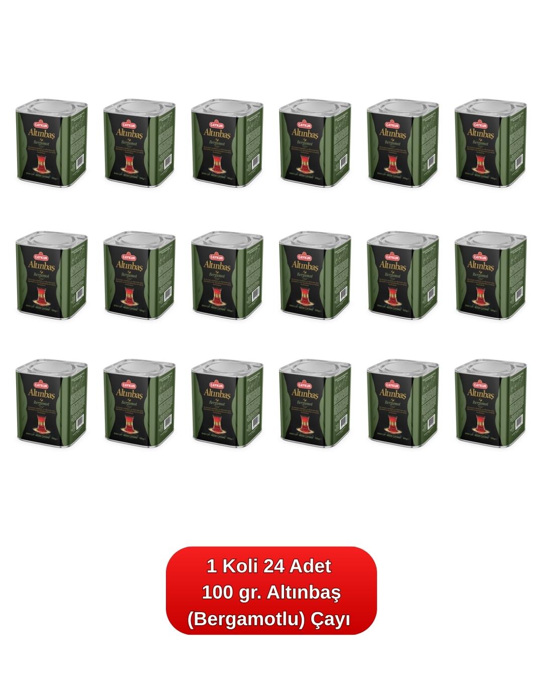 Altınbaş Çayı Teneke Kutu (Bergamotlu) 100 gr. 24'lü Koli 