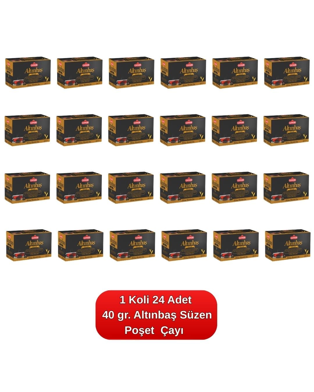 Altınbaş Demlik Süzen Poşet Çayı 40 gr. 24'lü Koli  