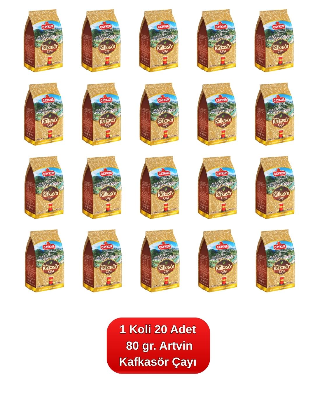 Artvinkafkasör Çayı 80 gr. 20'li Koli