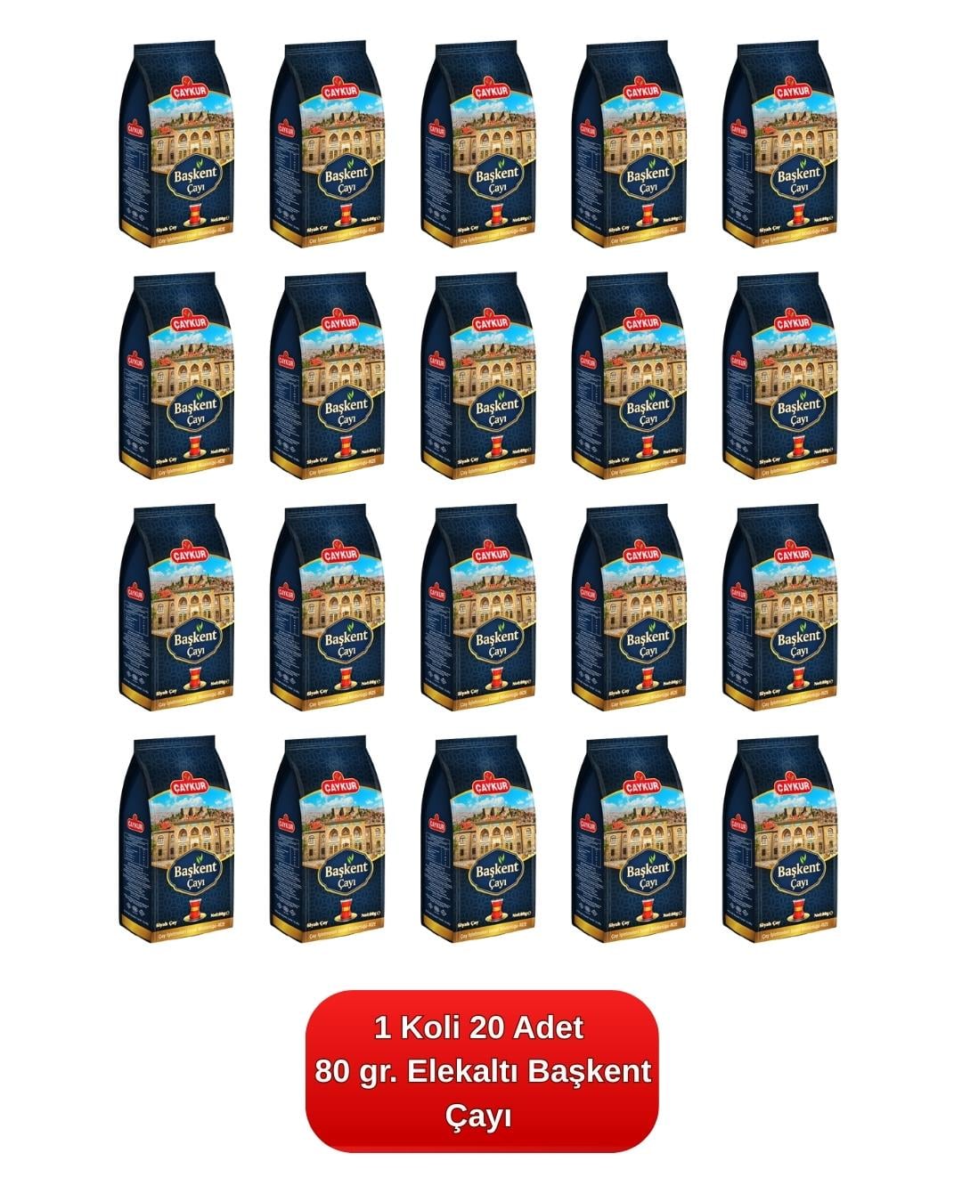 Elekaltı Başkent Çayı 80 gr. 20'li Koli 