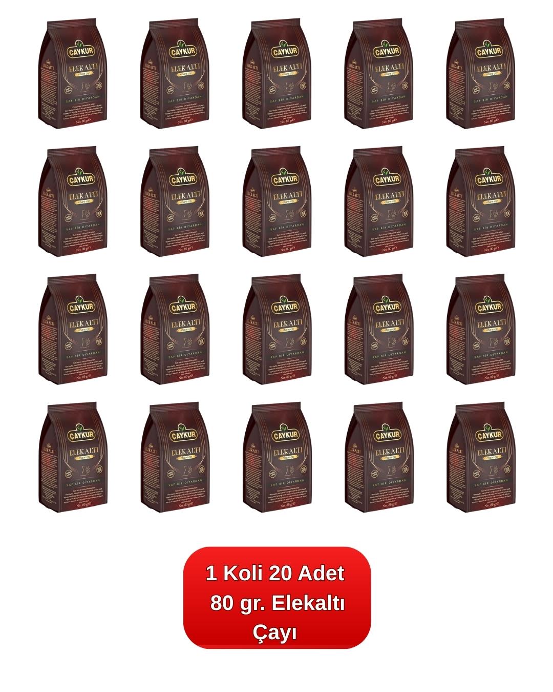 Elekaltı Çay 80 gr. 20'li Koli