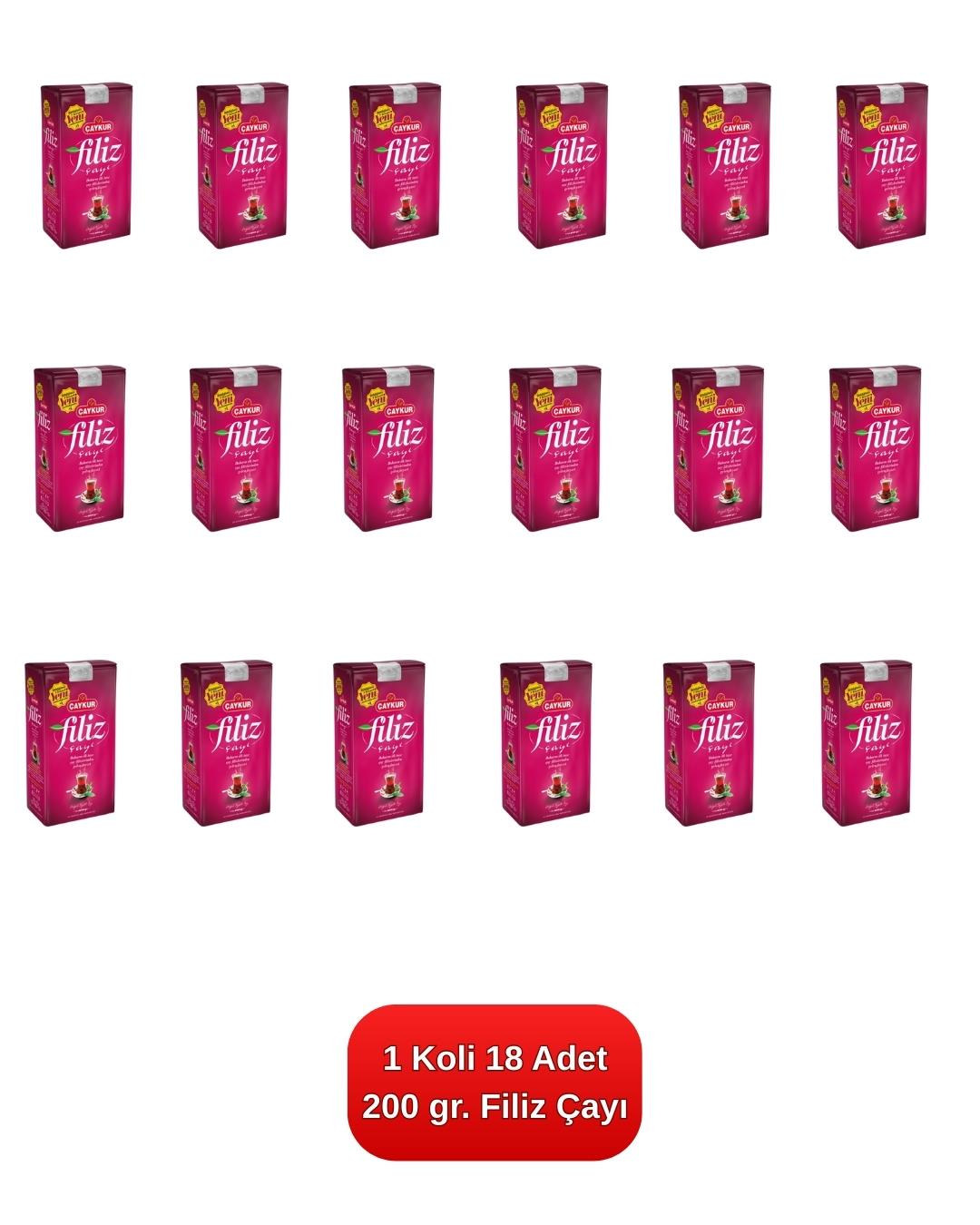 Filiz Çayı 200 gr. 18'li Koli